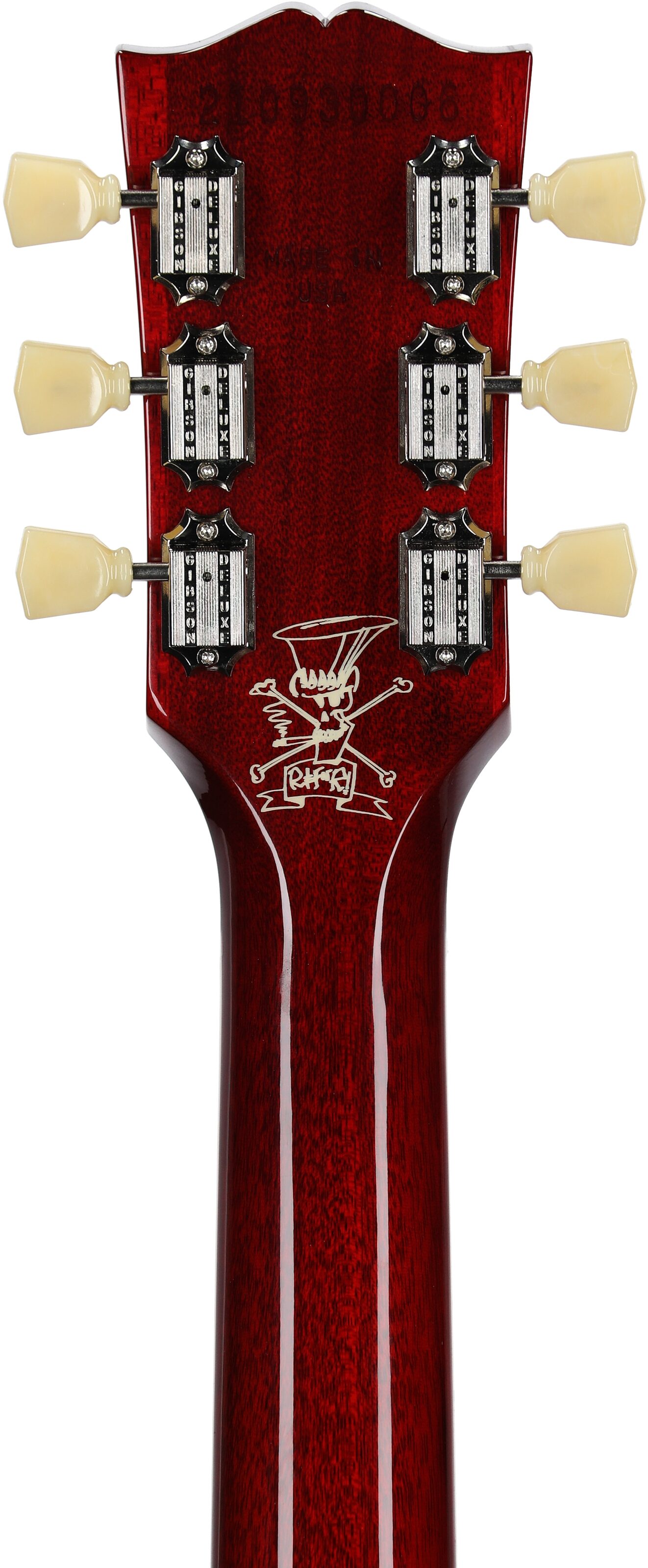 Gibson Slash Les Paul Standard Electric Guitar (with Case), Appetite Amber, Serial Number 210930006, Headstock Straight Back