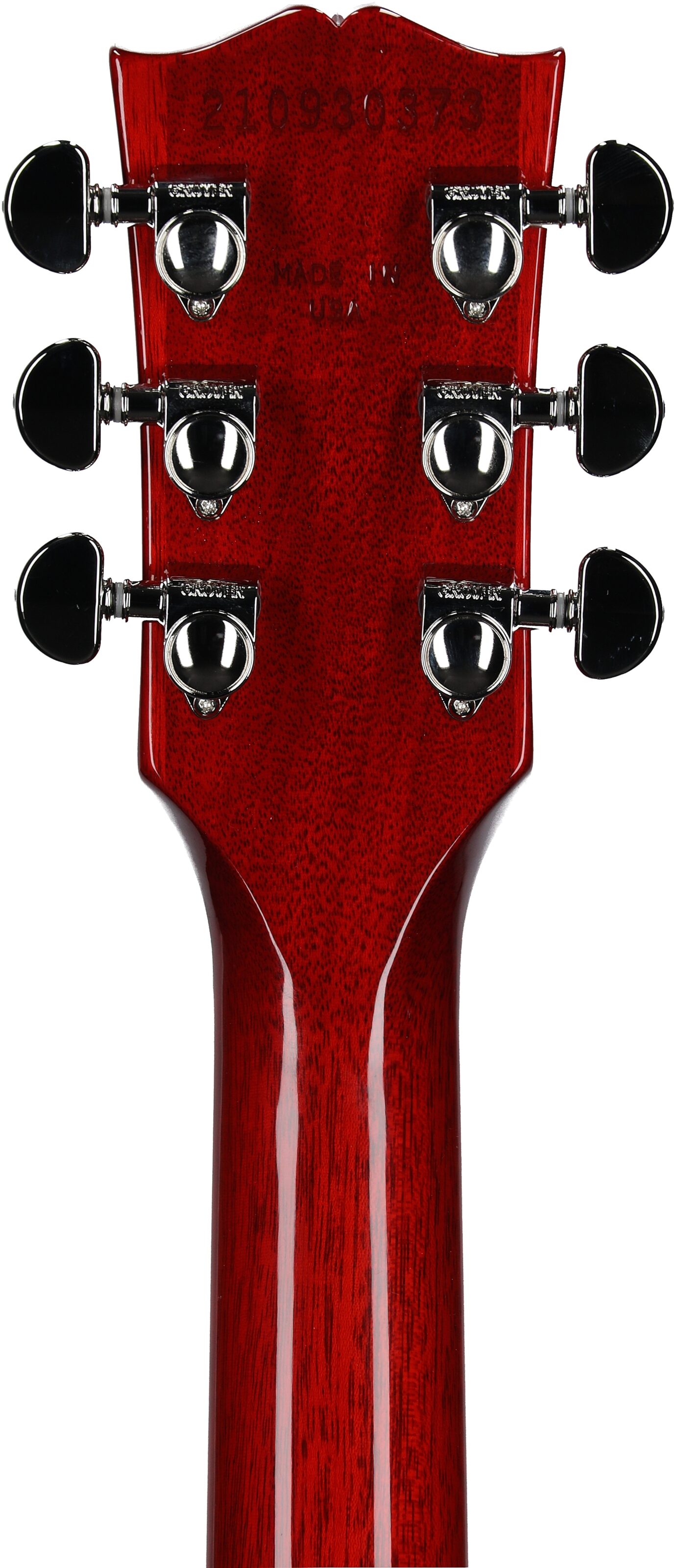 Gibson Exclusive '60s Les Paul Standard AAA Flame Top Electric Guitar (with Case), Bourbon Burst, Serial Number 210930373, Headstock Straight Back