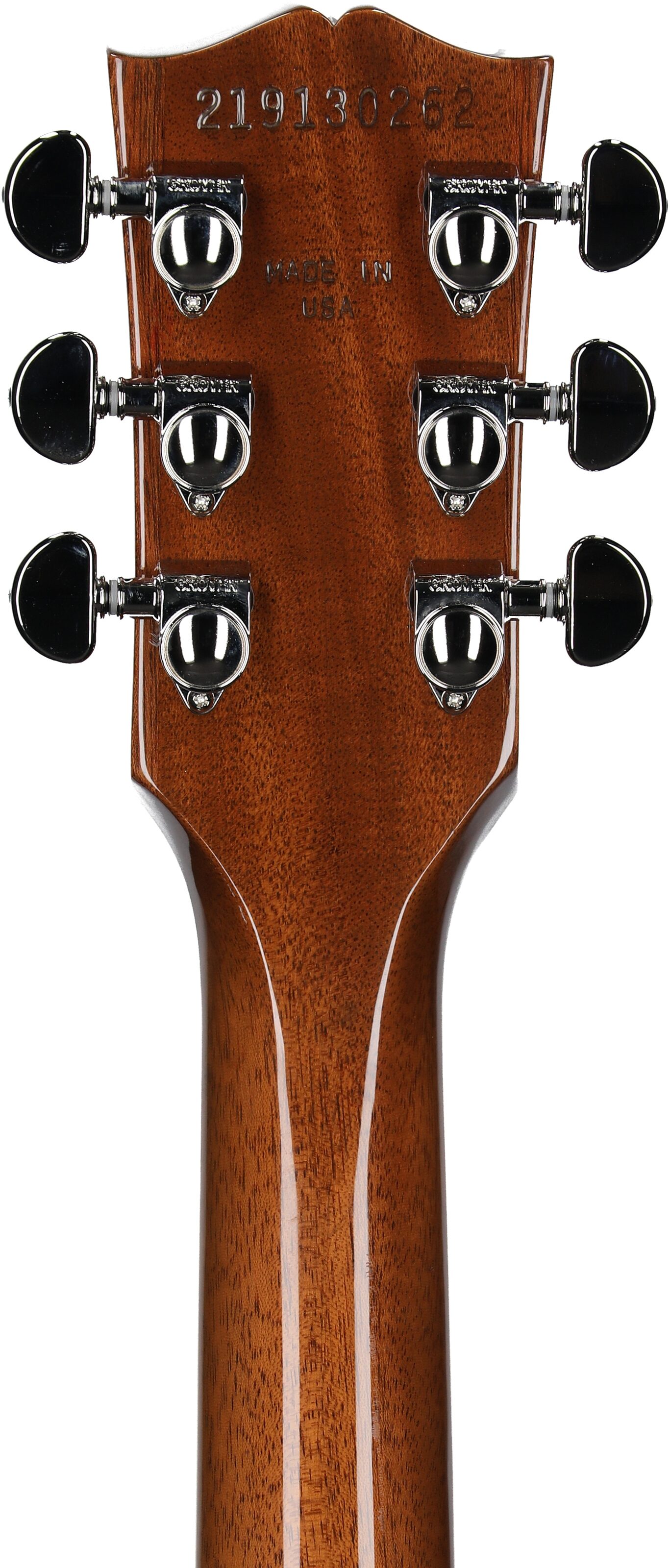 Gibson Les Paul Standard 60s Custom Color Electric Guitar, Figured Top (with Case), Honey Amber, Serial Number 219130262, Headstock Straight Back