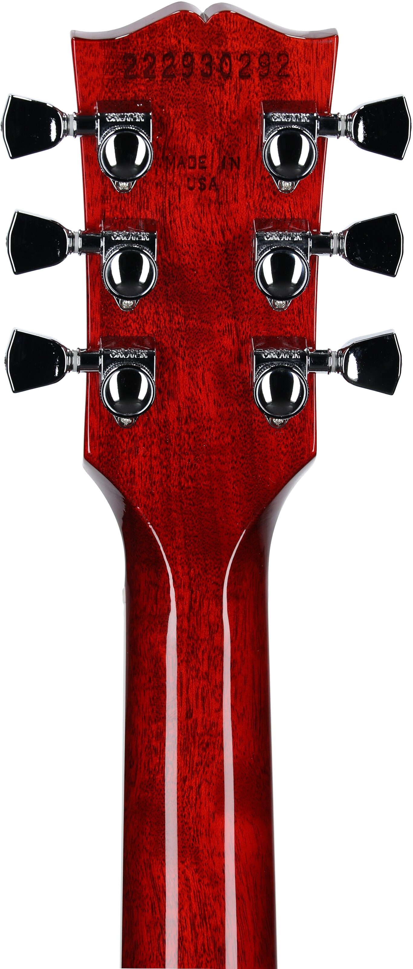 Gibson Les Paul Modern Figured AAA Electric Guitar (with Case), Cherry Burst, Serial Number 222930292, Headstock Straight Back