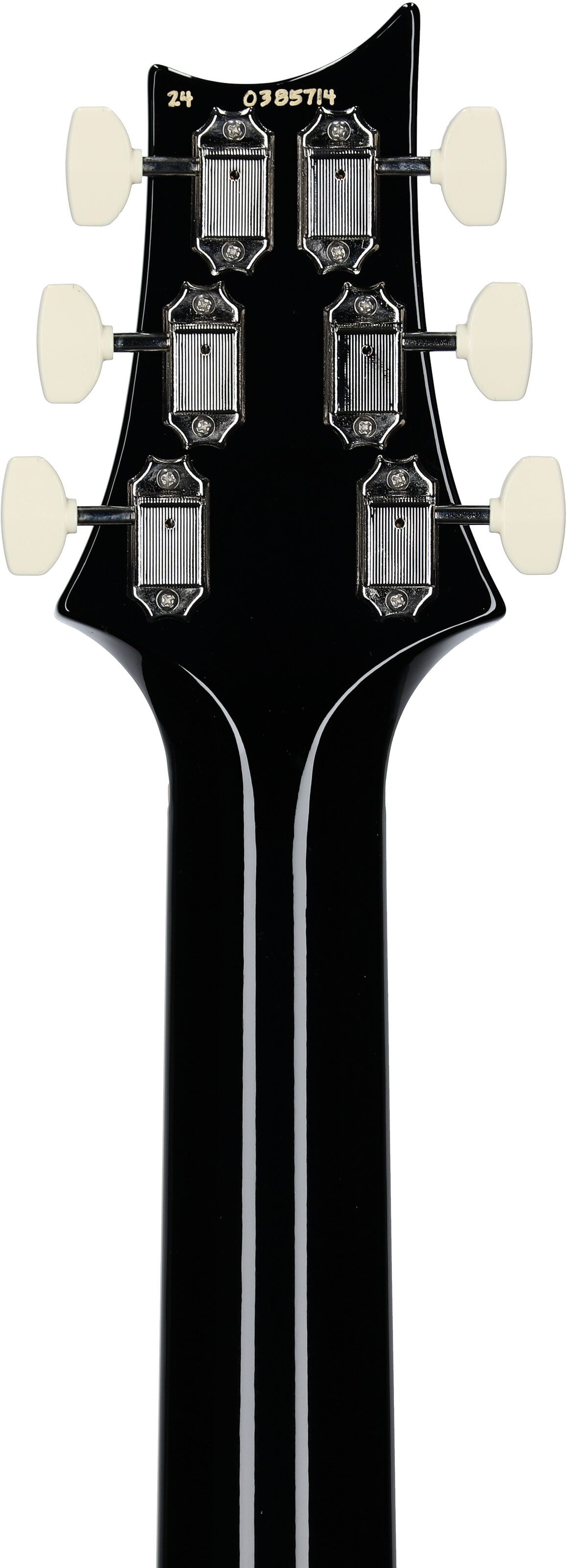 PRS Paul Reed Smith McCarty 594 Electric Guitar (with Case), Faded Blue Jean Wraparound Smoke, Serial Number 0385714, Headstock Straight Back