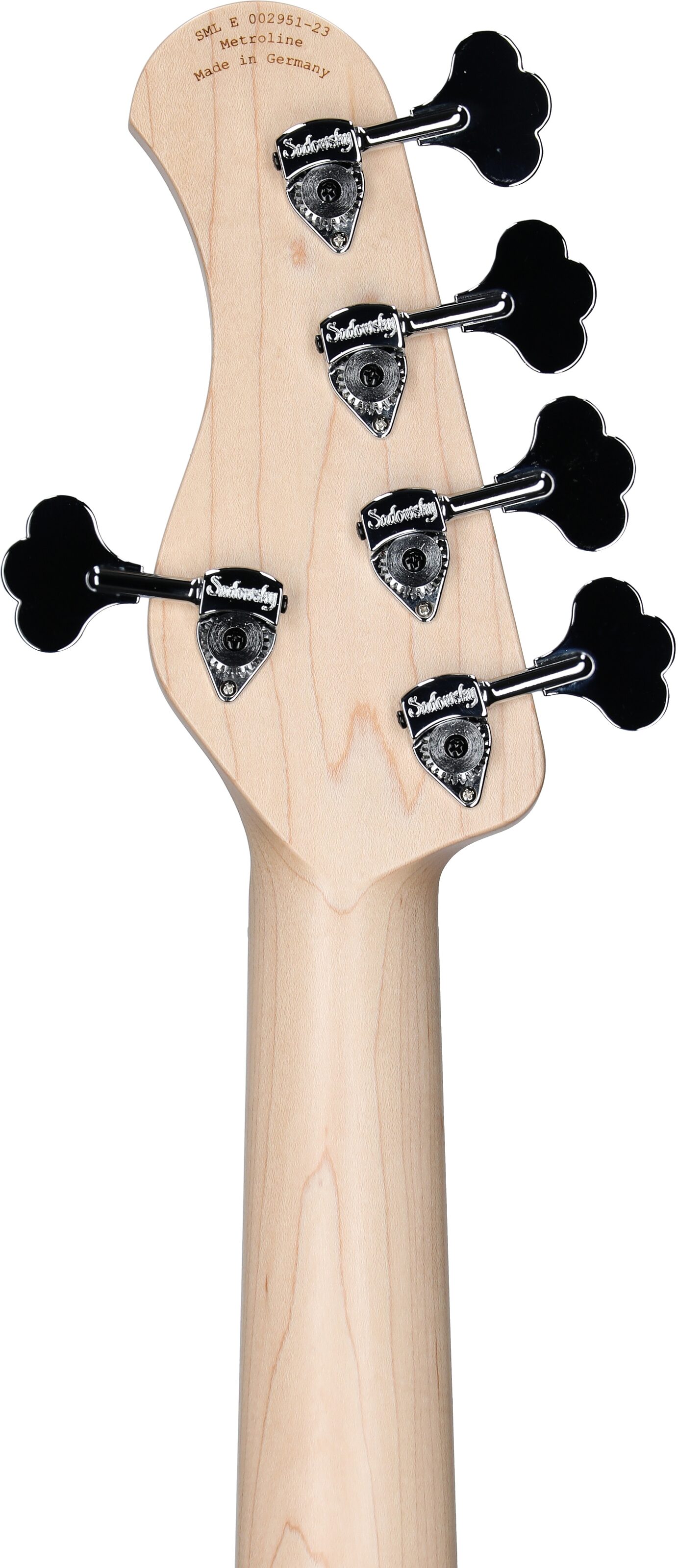 Sadowsky MetroLine 21-Fret Hybrid P/J Bass, 5-String (with Gig Bag), Almond Sunburst, Serial Number SML E 002951-23, Headstock Straight Back