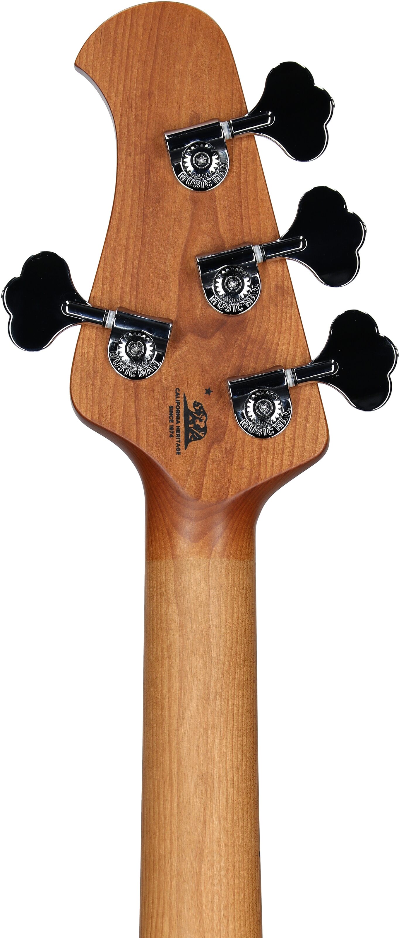 Ernie Ball Music Man StingRay Special Electric Bass (with Mono Case), Hot Honey, Serial Number K06749, Headstock Straight Back