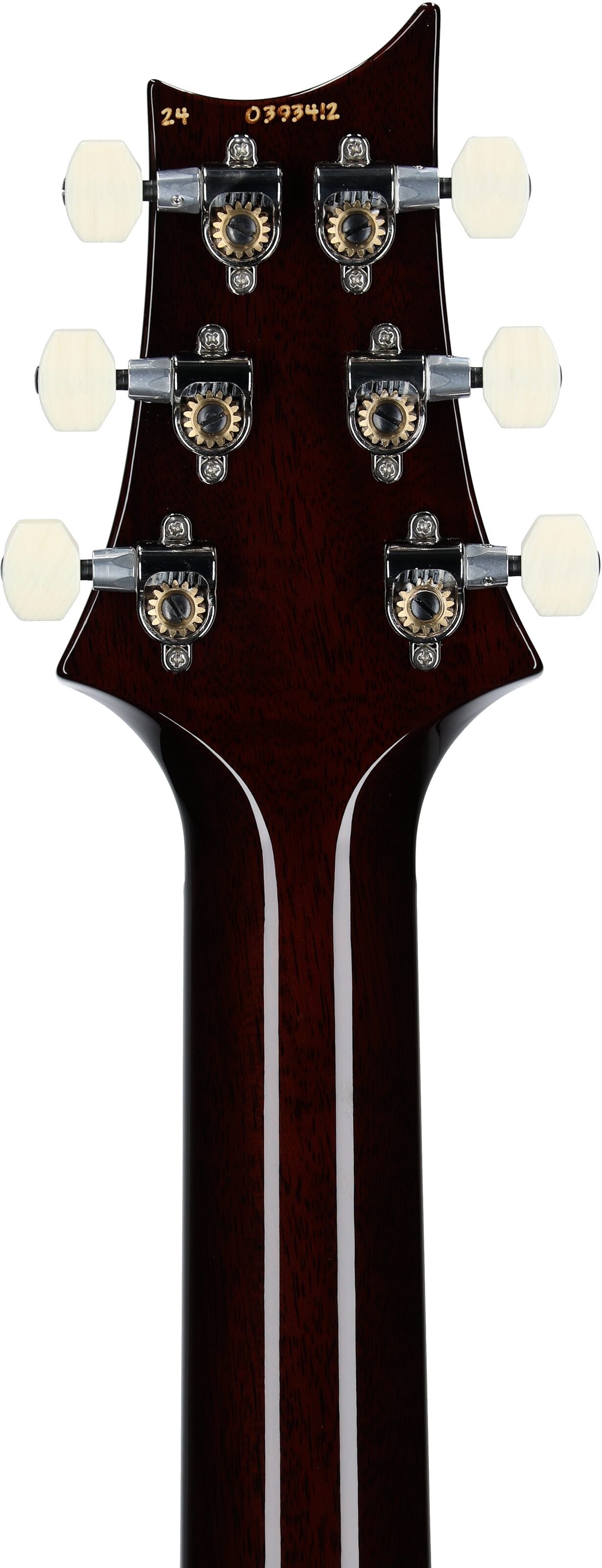 PRS Paul Reed Smith DGT Electric Guitar (with Case), McCarty Tobacco Sunburst, Serial Number 0393412, Headstock Straight Back