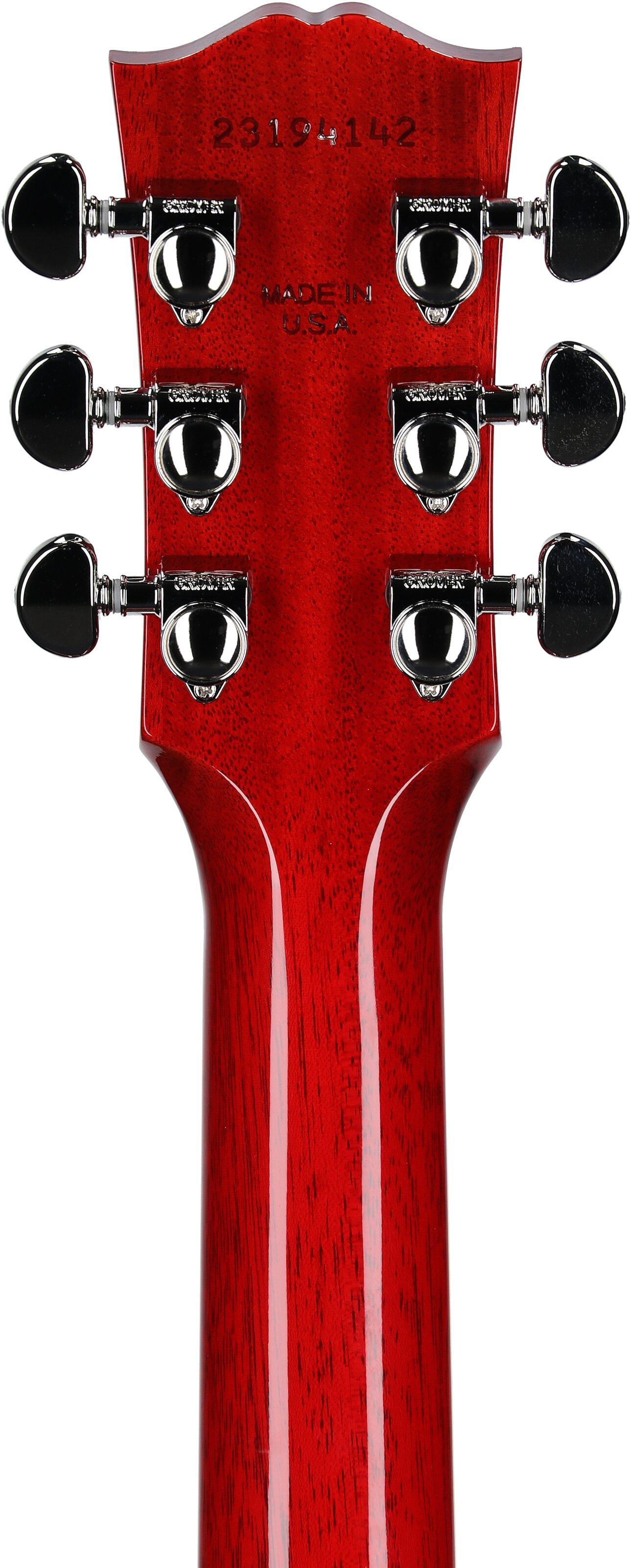 Gibson Hummingbird Standard Acoustic-Electric Guitar (with Case), Vintage Cherry Sunburst, Serial Number 23194142, Headstock Straight Back