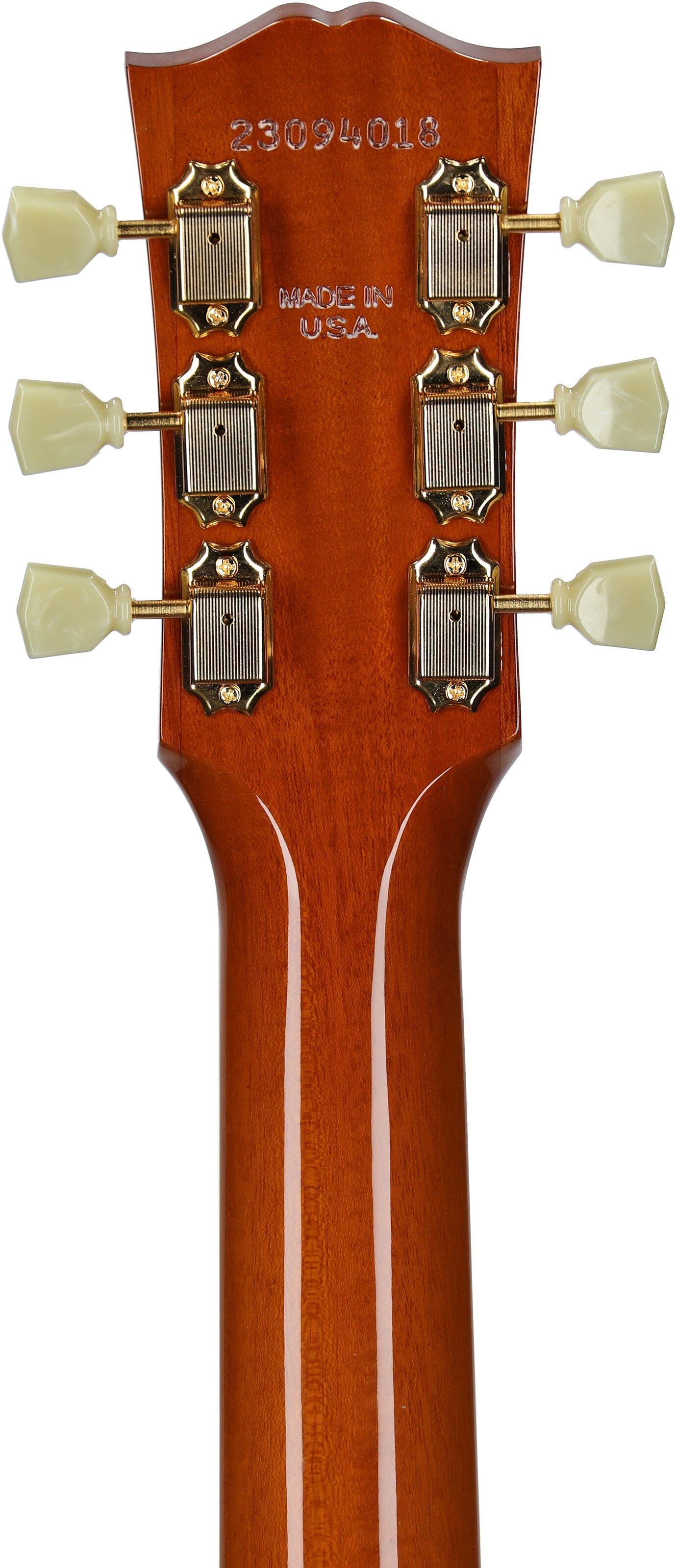 Gibson Hummingbird Original Acoustic-Electric Guitar (with Case), Heritage Cherry Sunburst, Serial Number 23094018, Headstock Straight Back