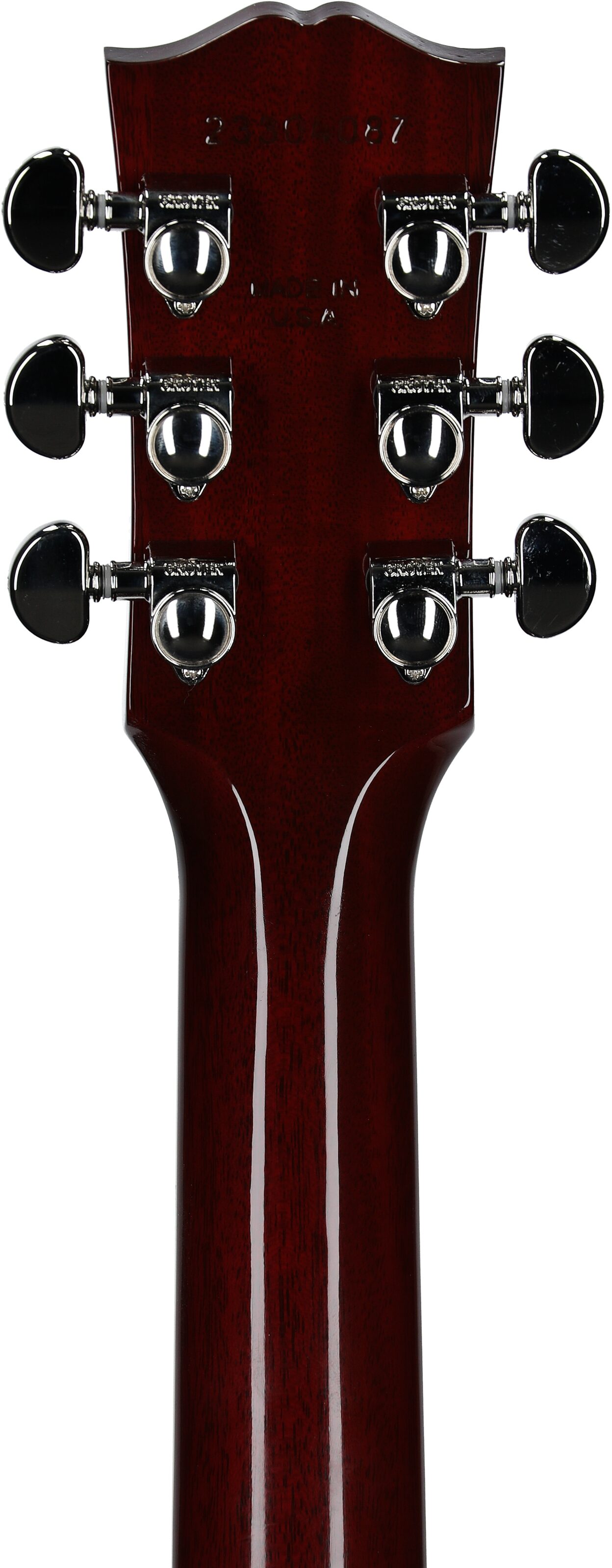Gibson Limited Edition Hummingbird Standard Acoustic-Electric Guitar (with Case), Wine Red, Serial Number 23304087, Headstock Straight Back