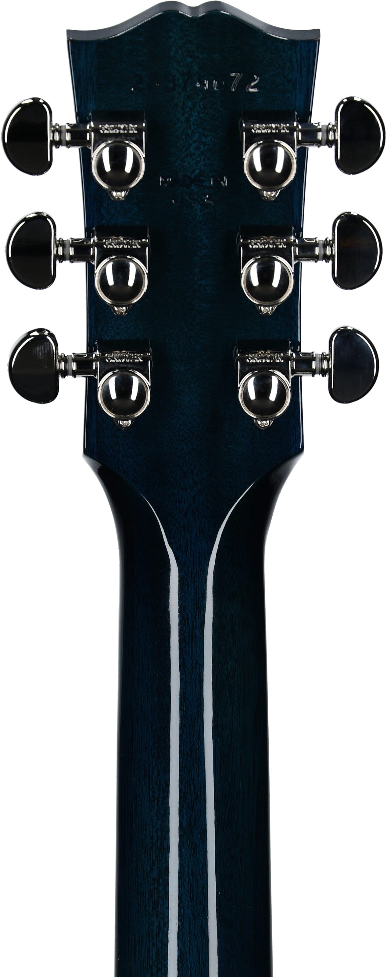 Gibson Limited Edition J-45 Standard Acoustic-Electric Guitar (with Case), Bluebonnet, Serial Number 23374072, Headstock Straight Back