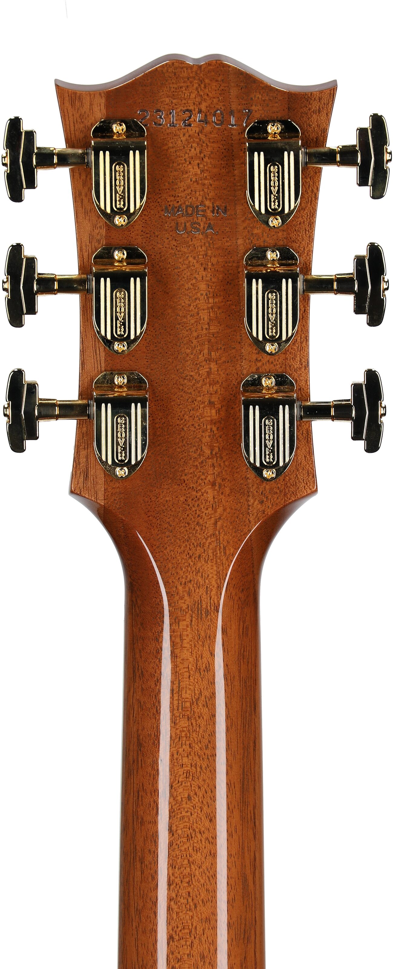 Gibson SJ-200 Standard Rosewood Jumbo Acoustic-Electric Guitar (with Case), Rosewood Burst, Serial Number 23124017, Headstock Straight Back