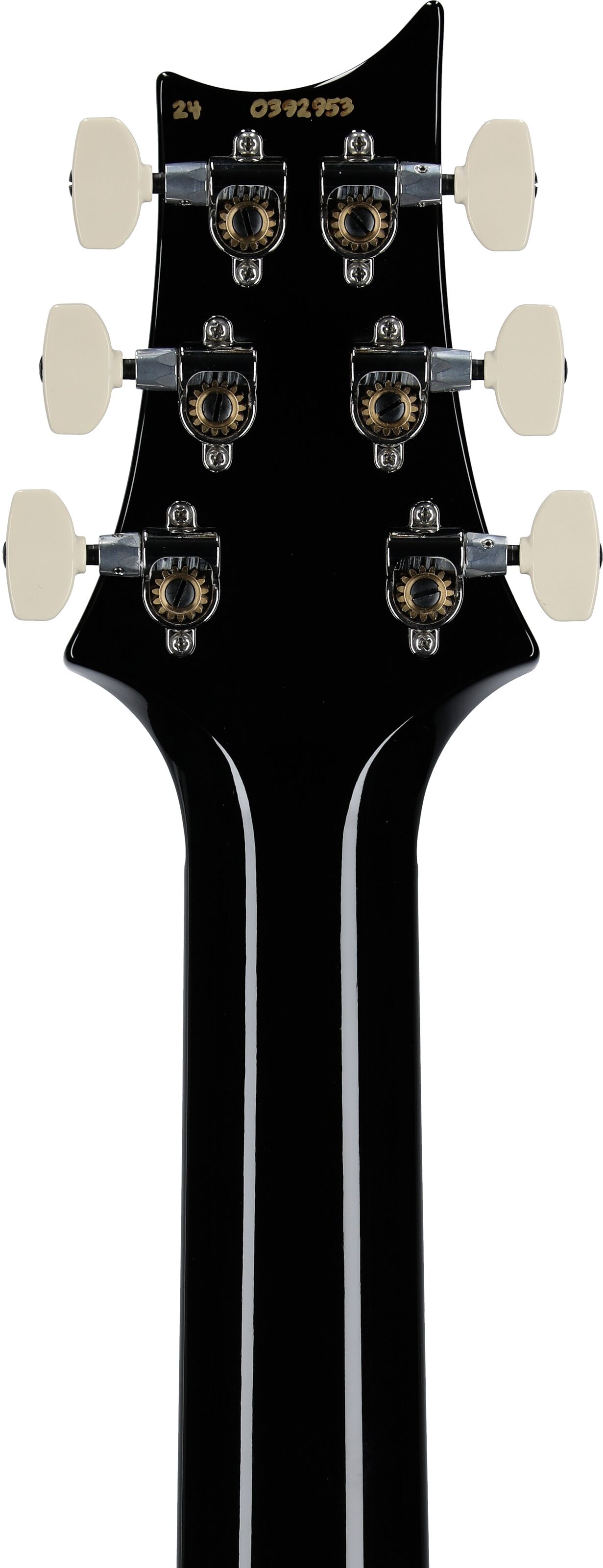 PRS Paul Reed Smith Studio Electric Guitar (with Case), Black Gold Burst, Serial Number 0392953, Headstock Straight Back