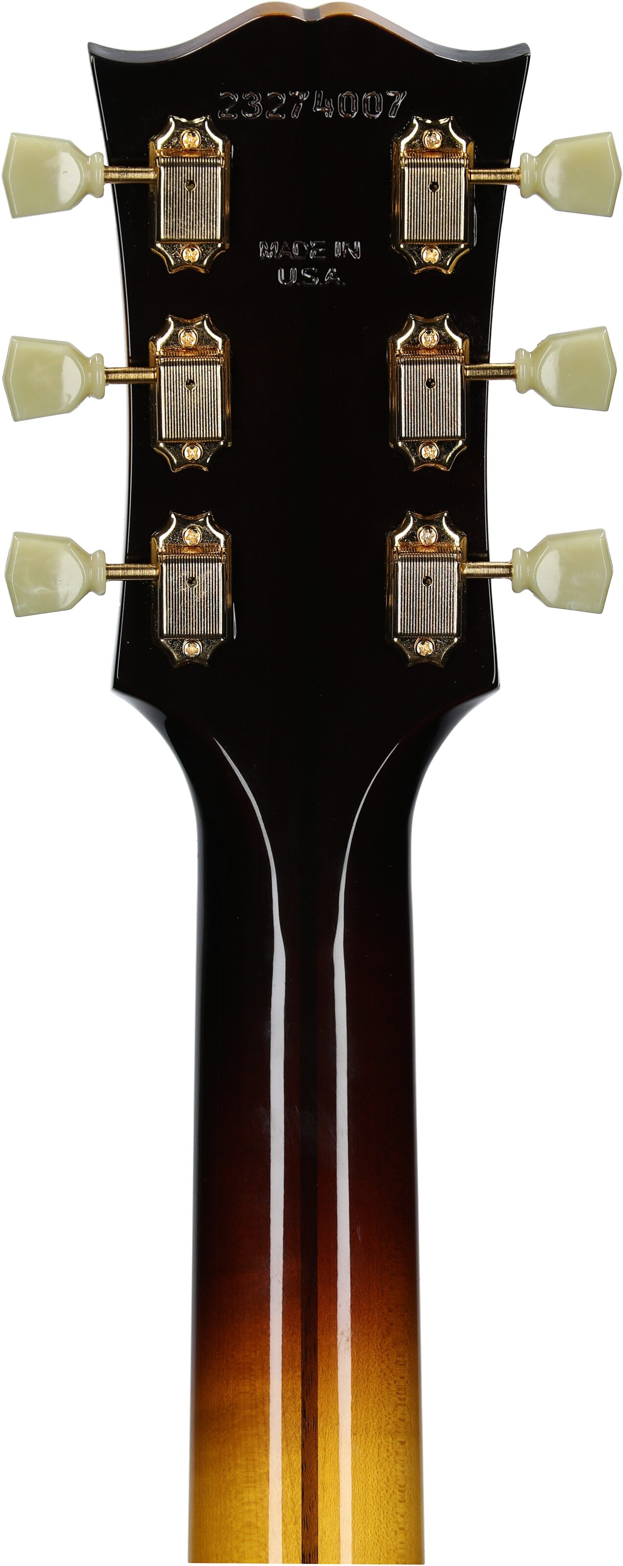 Gibson SJ-200 Original Jumbo Acoustic-Electric Guitar (with Case), Vintage Sunburst, Serial Number 23274007, Headstock Straight Back