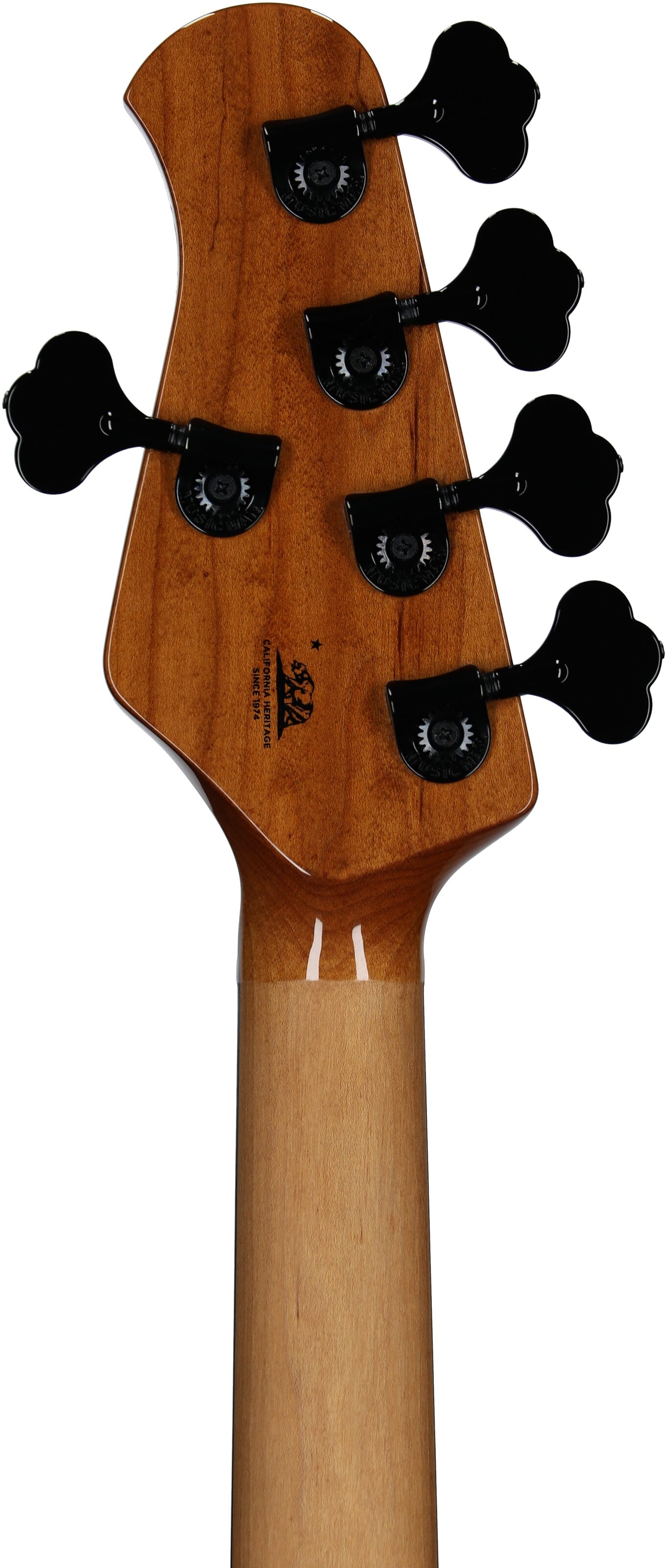 Ernie Ball Music Man StingRay 5 Special HH Electric Bass (with Case), Kiwi Green, Serial Number K06746, Headstock Straight Back