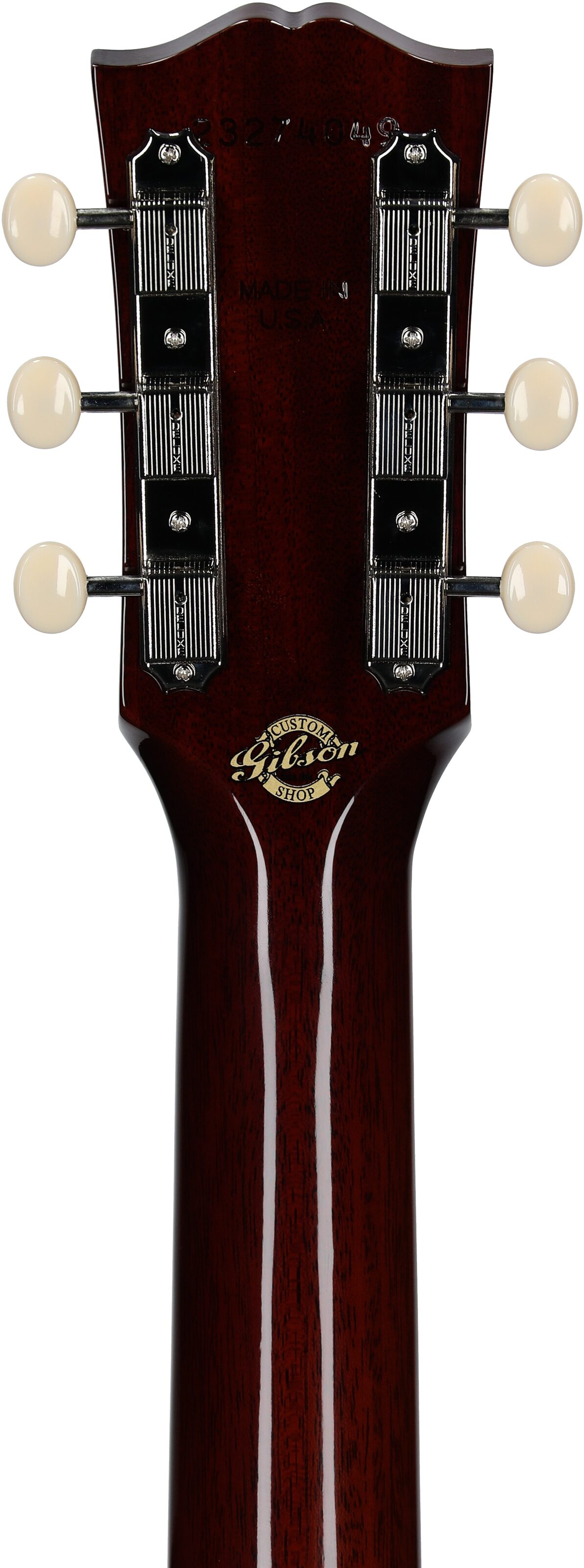 Gibson Margo Price J-45 Acoustic-Electric Guitar (with Case), Heritage Cherry Sunburst, Serial Number 23274049, Headstock Straight Back