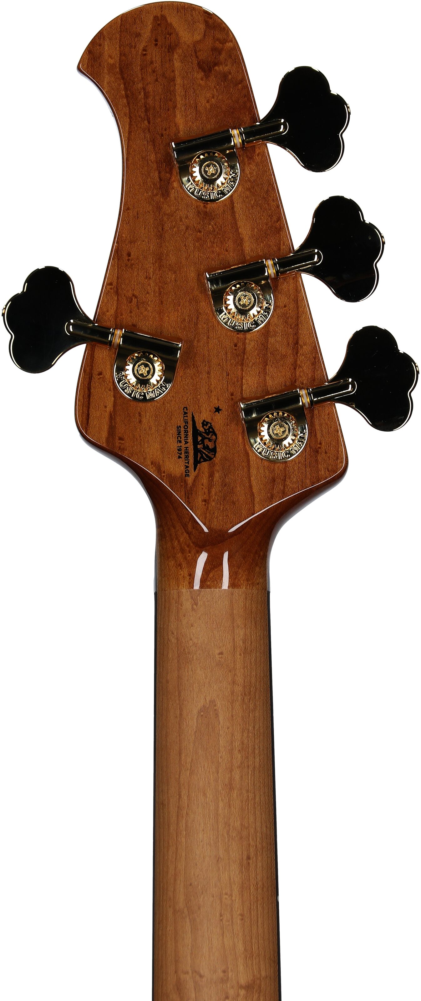 Ernie Ball Music Man StingRay Special HH Electric Bass (with Case), Ocean Sparkle, Serial Number K05372, Headstock Straight Back