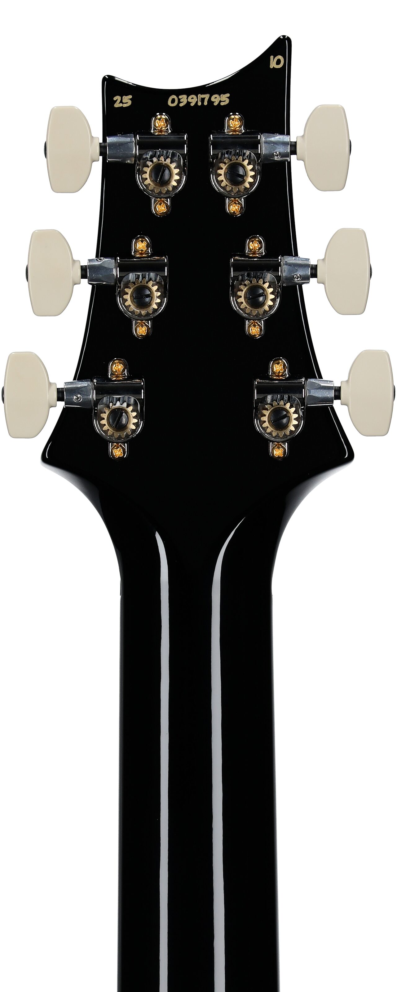 PRS Paul Reed Smith Custom 24-08 10-Top Pattern Thin Electric Guitar (with Case), Fire Smokeburst, Serial Number 0391795, Headstock Straight Back