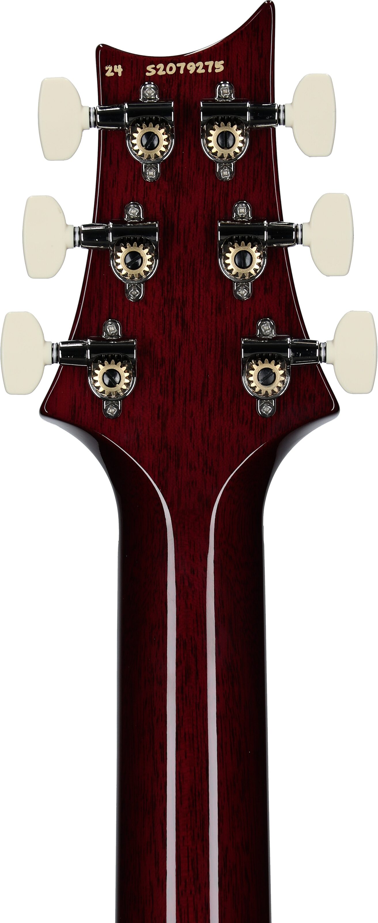 PRS Paul Reed Smith S2 Custom 24 Quilt Electric Guitar (with Gig Bag), Gray Black Purple Burst, Serial Number S2079275, Headstock Straight Back