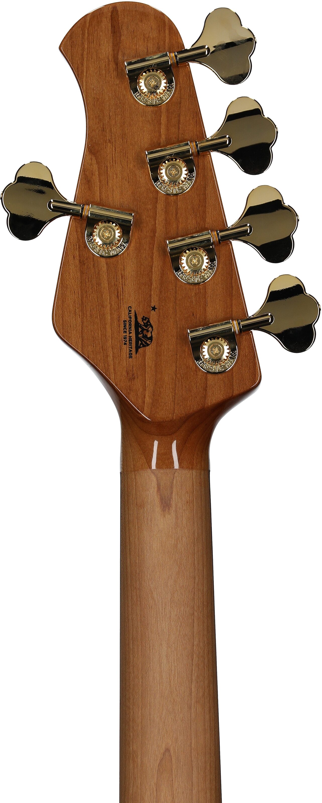 Ernie Ball Music Man StingRay 5 Special HH Electric Bass (with Case), Ocean Sparkle, Serial Number K06442, Headstock Straight Back