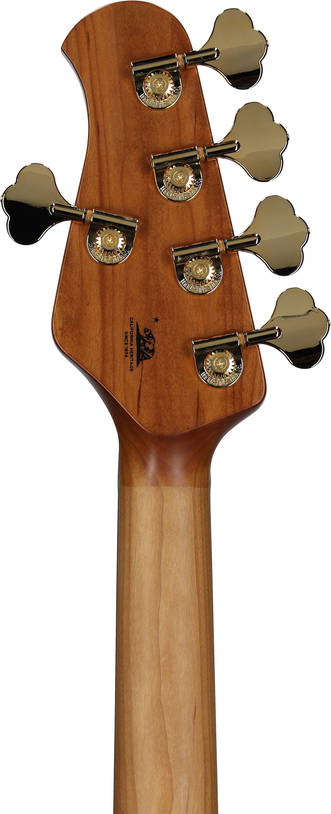 Ernie Ball Music Man StingRay 5 Special HH Electric Bass (with Case), Cherry Punch, Ebony Fretboard, Serial Number K05680, Headstock Straight Back