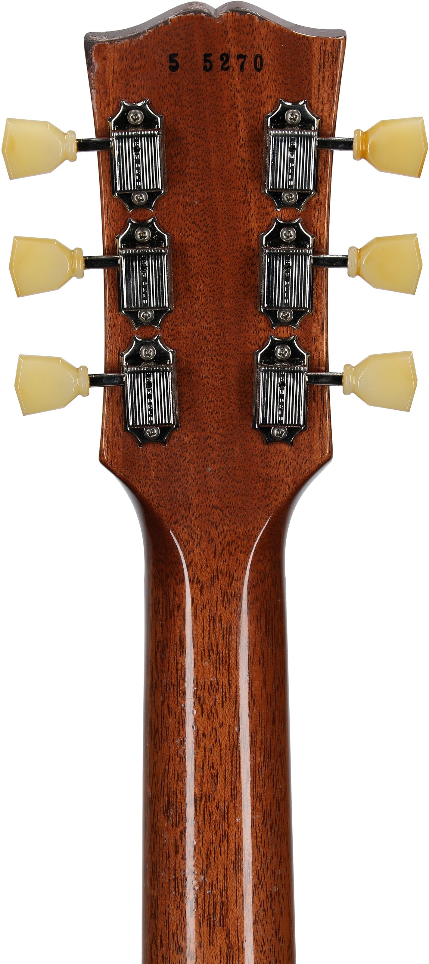 Gibson Limited Edition Custom Shop 1955 NAMM Les Paul Electric Guitar (with Case), Copper Iridescent, Serial Number 55270, Headstock Straight Back
