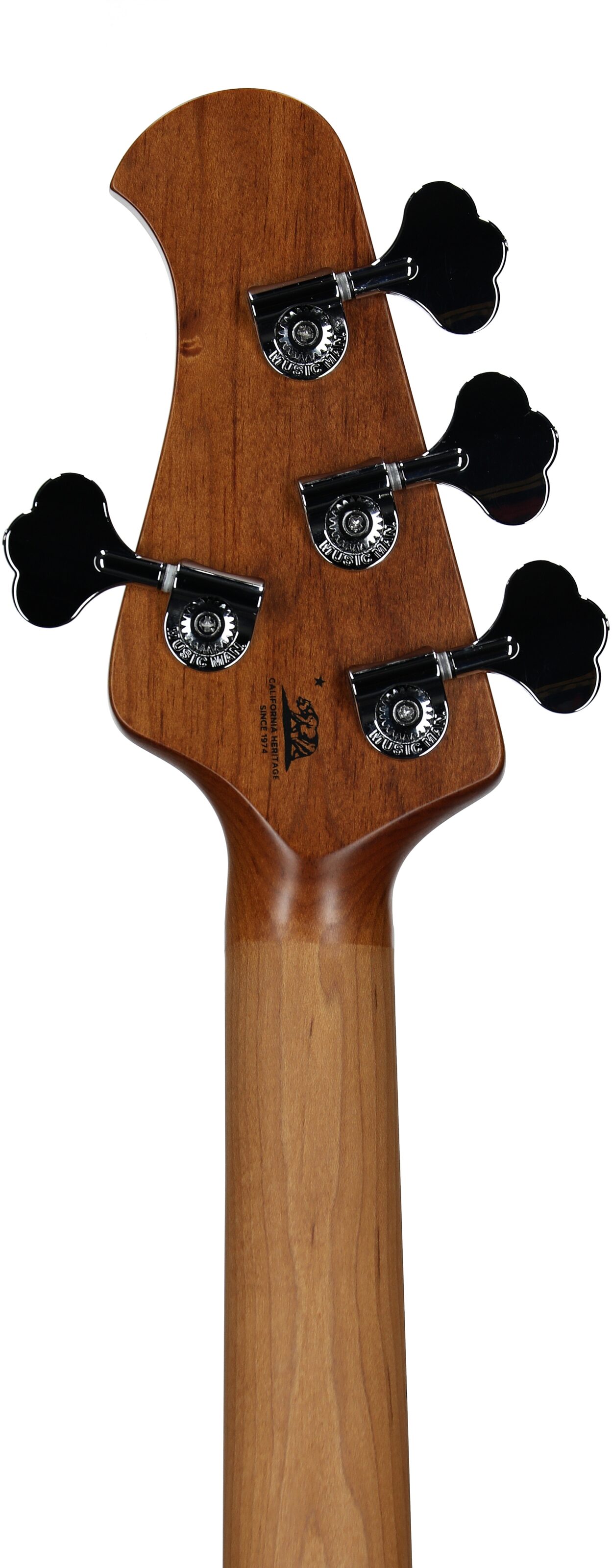 Ernie Ball Music Man StingRay Special HH Electric Bass (with Case), Hot Honey, Serial Number K06297, Headstock Straight Back