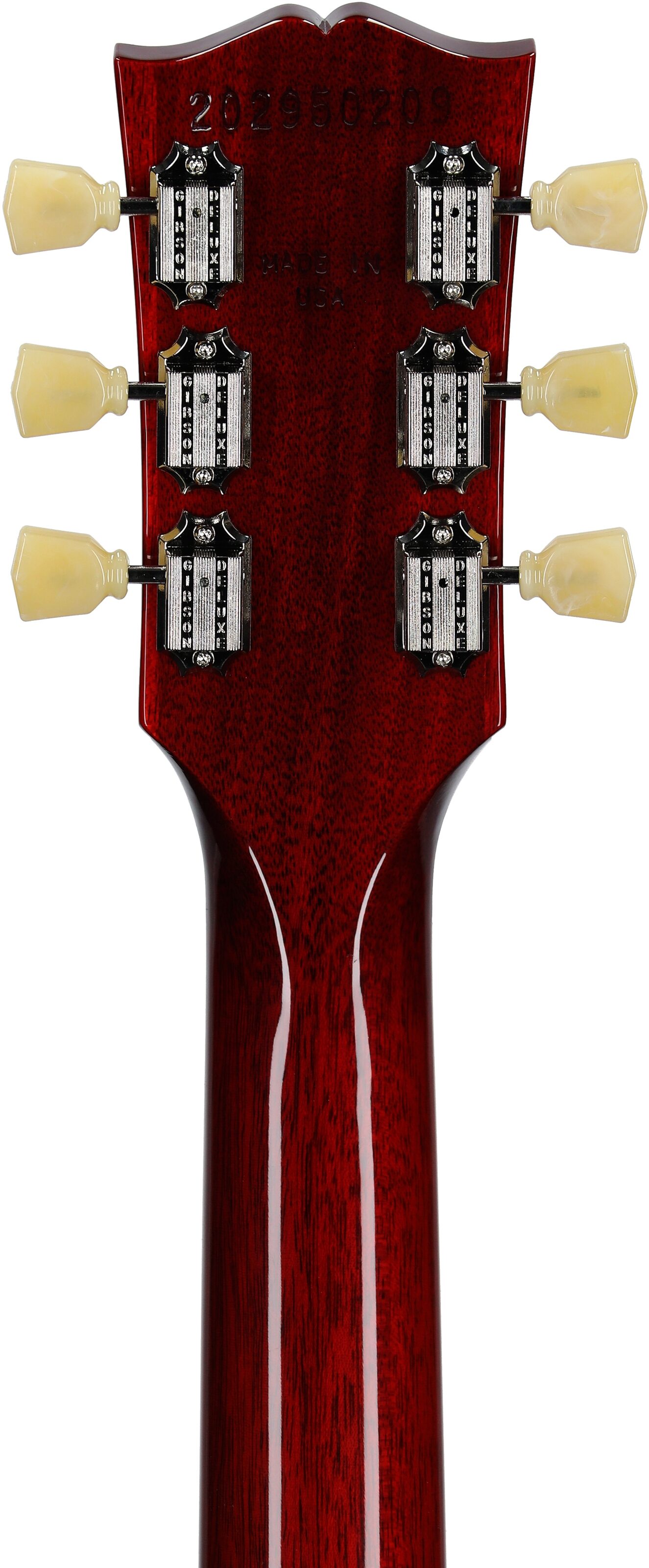 Gibson ES-335 Figured Electric Guitar (with Case), Sixties Cherry, Serial Number 202950209, Headstock Straight Back