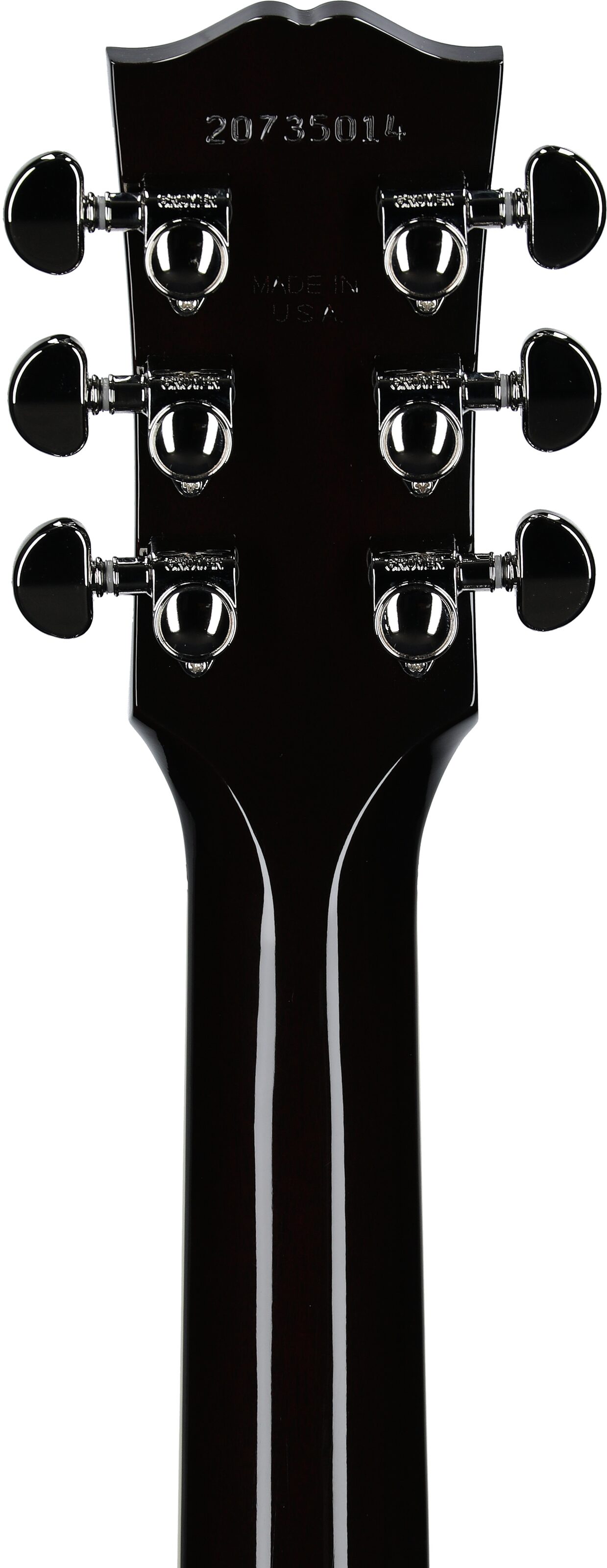 Gibson Les Paul Parlor Acoustic-Electric Guitar (with Case), Vintage Sunburst, Serial Number 20735014, Headstock Straight Back