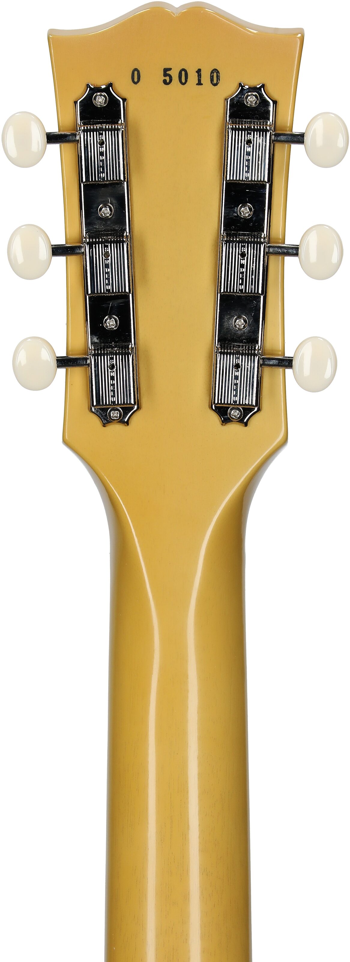 Gibson Custom 1960 Les Paul Special Double Cut Electric Guitar (with Case), TV Yellow, Serial Number 05010, Headstock Straight Back