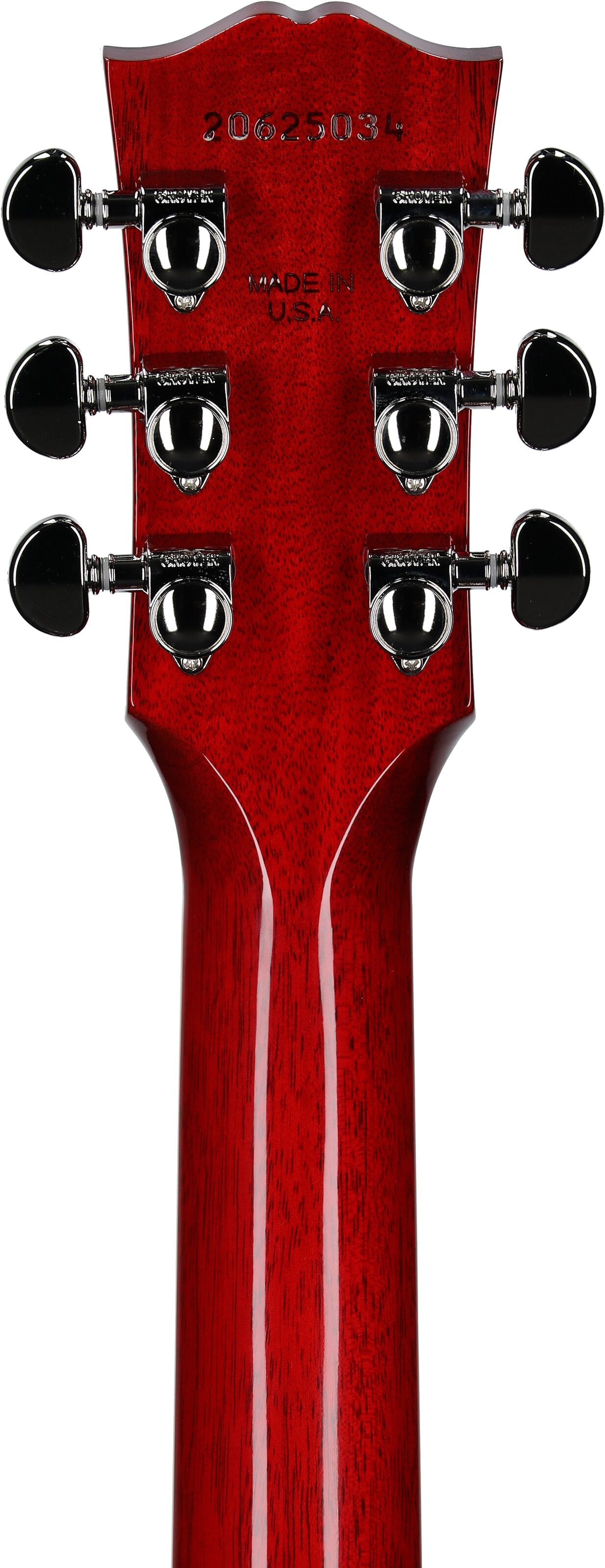 Gibson Les Paul Parlor Acoustic-Electric Guitar (with Case), Vintage Cherry Sunburst, Serial Number 20625034, Headstock Straight Back