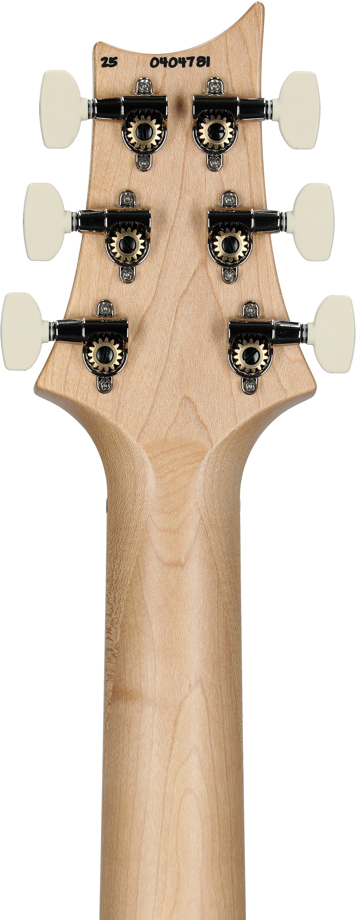 PRS Paul Reed Smith Swamp Ash Special Maple Electric Guitar (with Gig Bag), Black Doghair, Serial Number 0404781, Headstock Straight Back