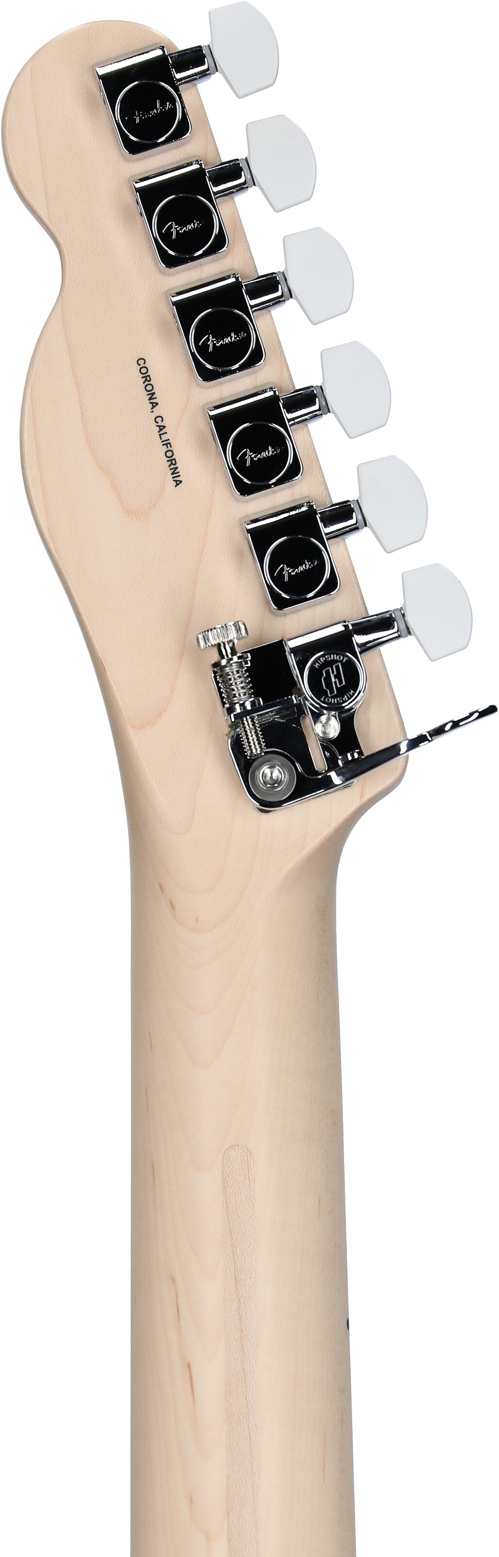 Fender Limited Edition Jack White Triplecaster Telecaster Electric Guitar, Maple Fingerboard (with Case), Black, Serial Number JW240778, Headstock Straight Back