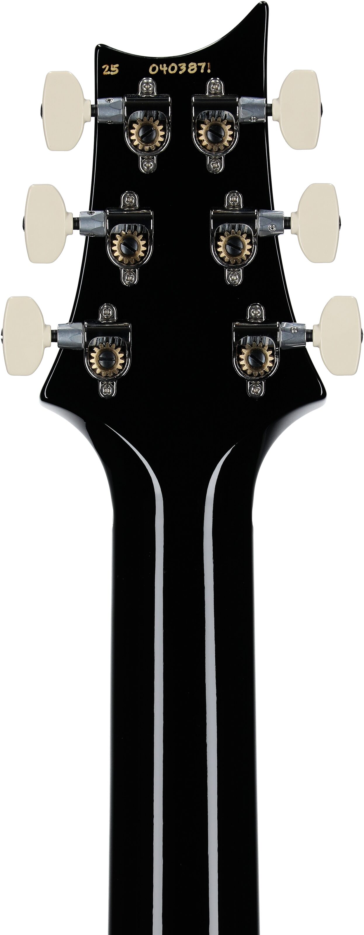 PRS Paul Reed Smith Custom 24 Piezo Electric Guitar (with Case), Black Gold Wrap Burst, Serial Number 0403871, Headstock Straight Back