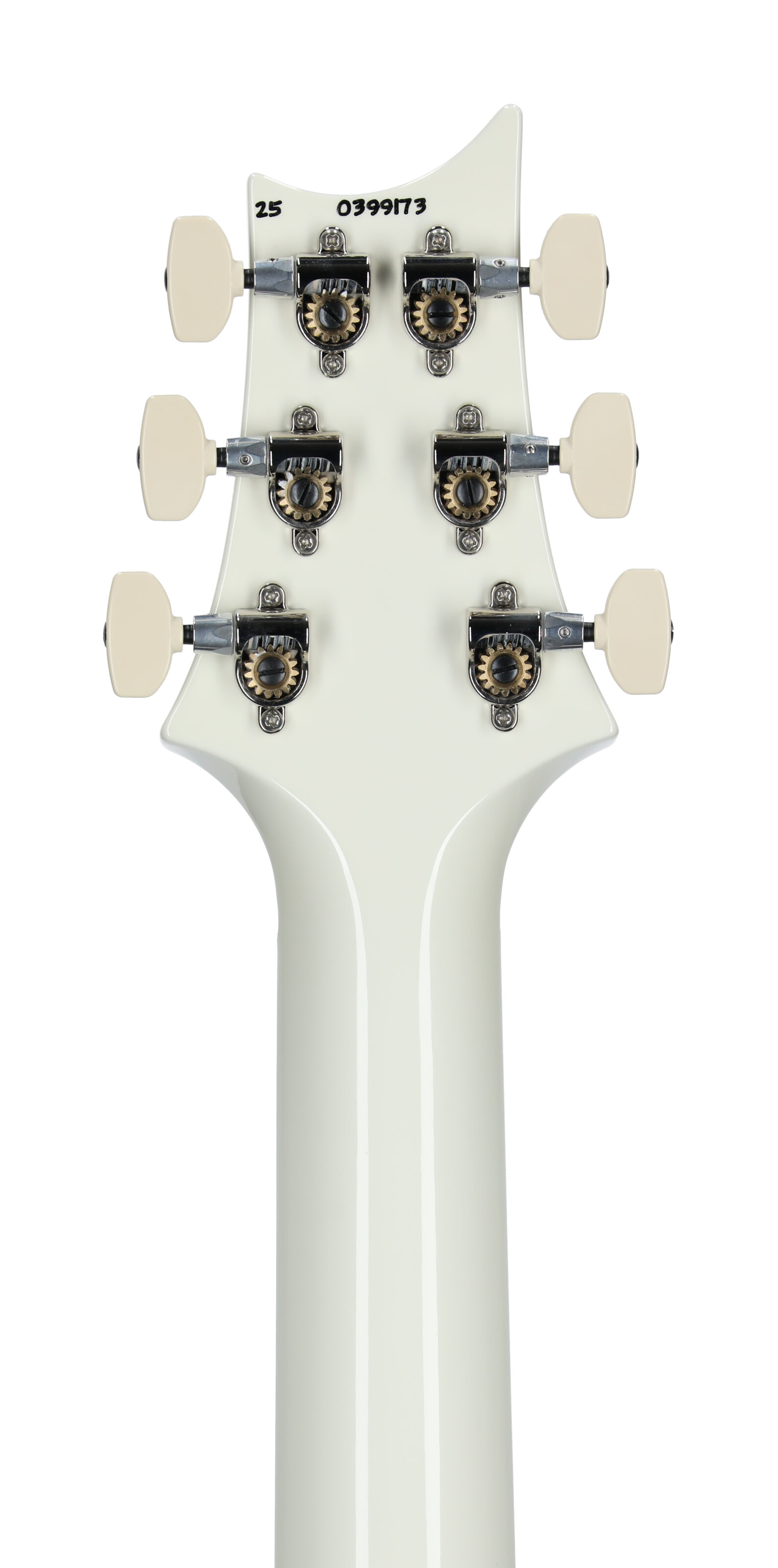 PRS Paul Reed Smith Studio Electric Guitar (with Case), Antique White, Serial Number 0399173, Headstock Straight Back