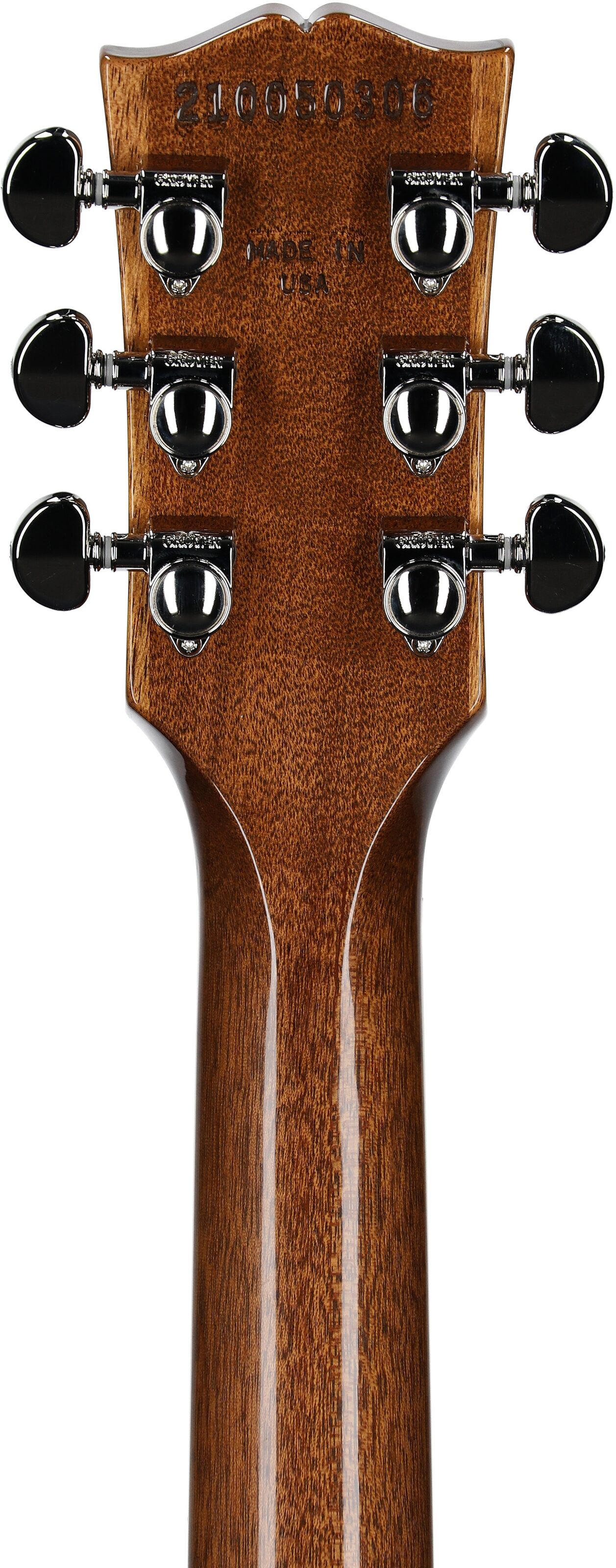 Gibson Limited Edition Les Paul Standard '60s Double Trouble Electric Guitar, Vintage Cherry Sunburst, Serial Number 210050306, Headstock Straight Back