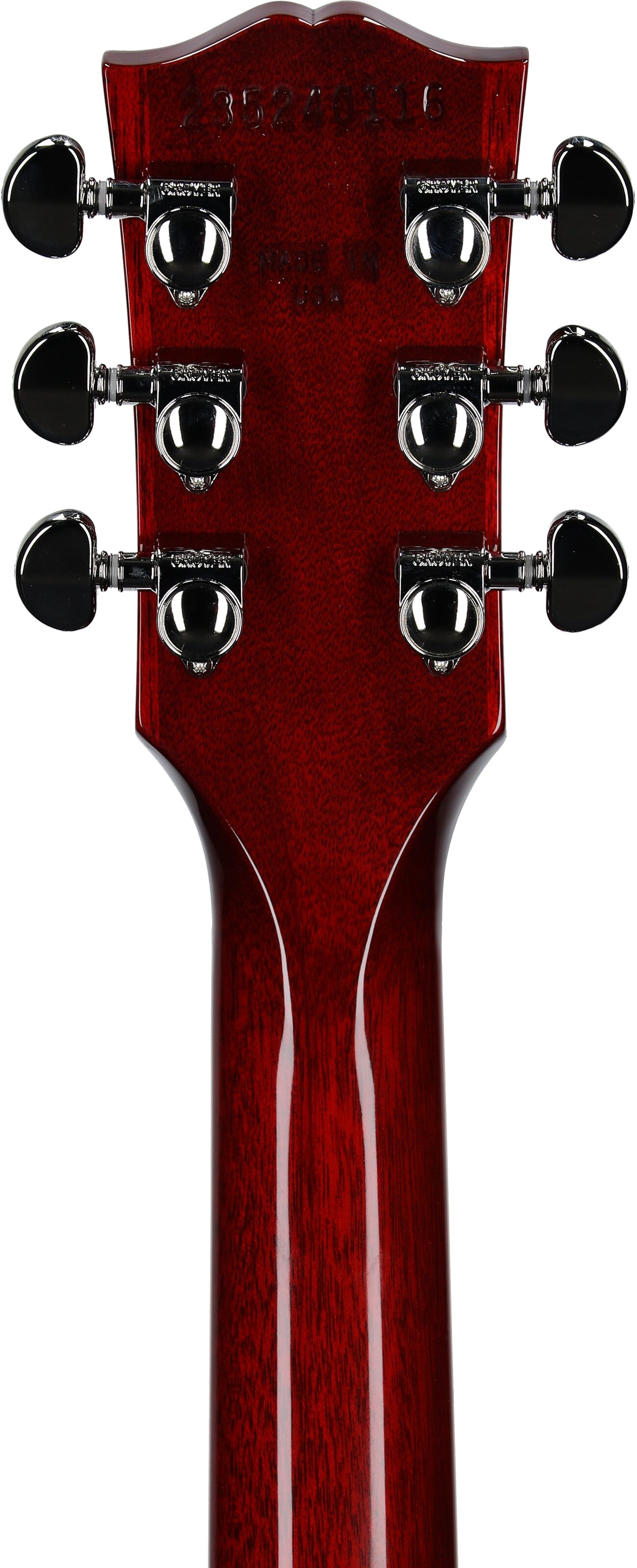 Gibson Exclusive '60s Les Paul Standard AAA Flame Top Electric Guitar (with Case), Bourbon Burst, Serial Number 235240116, Headstock Straight Back