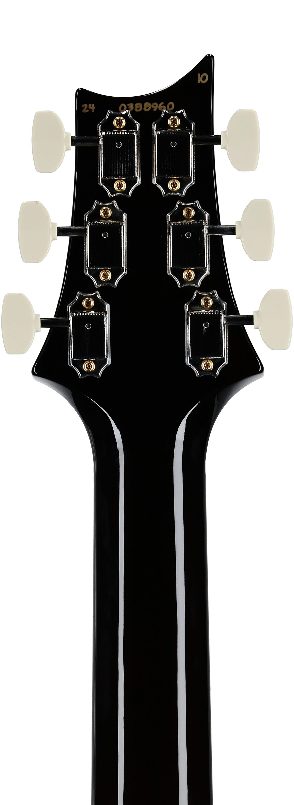 PRS Paul Reed Smith McCarty 594 Hollowbody II 10-Top Electric Guitar (with Case), Black Gold Burst, Serial Number 0388960, Headstock Straight Back