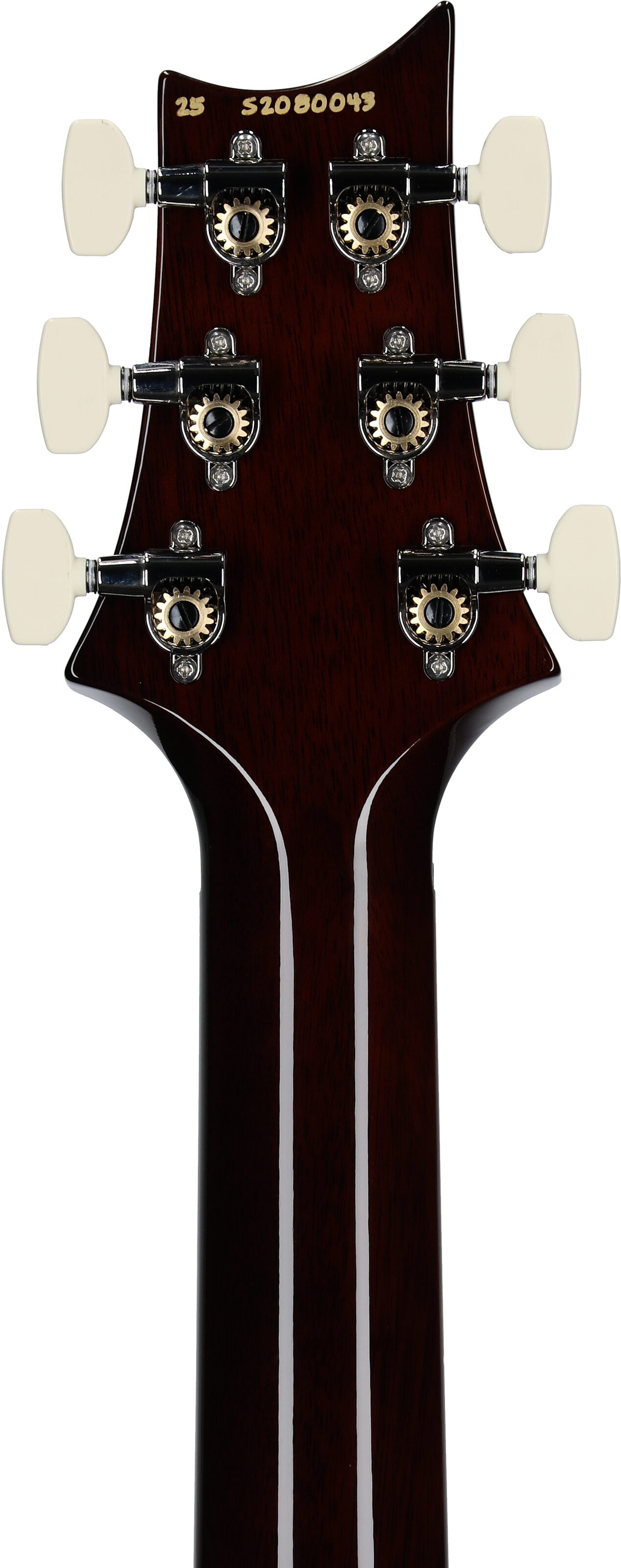 PRS Paul Reed Smith S2 Special Semi-Hollow Electric Guitar (with Gig Bag), Black Amber, Serial Number S2080043, Headstock Straight Back