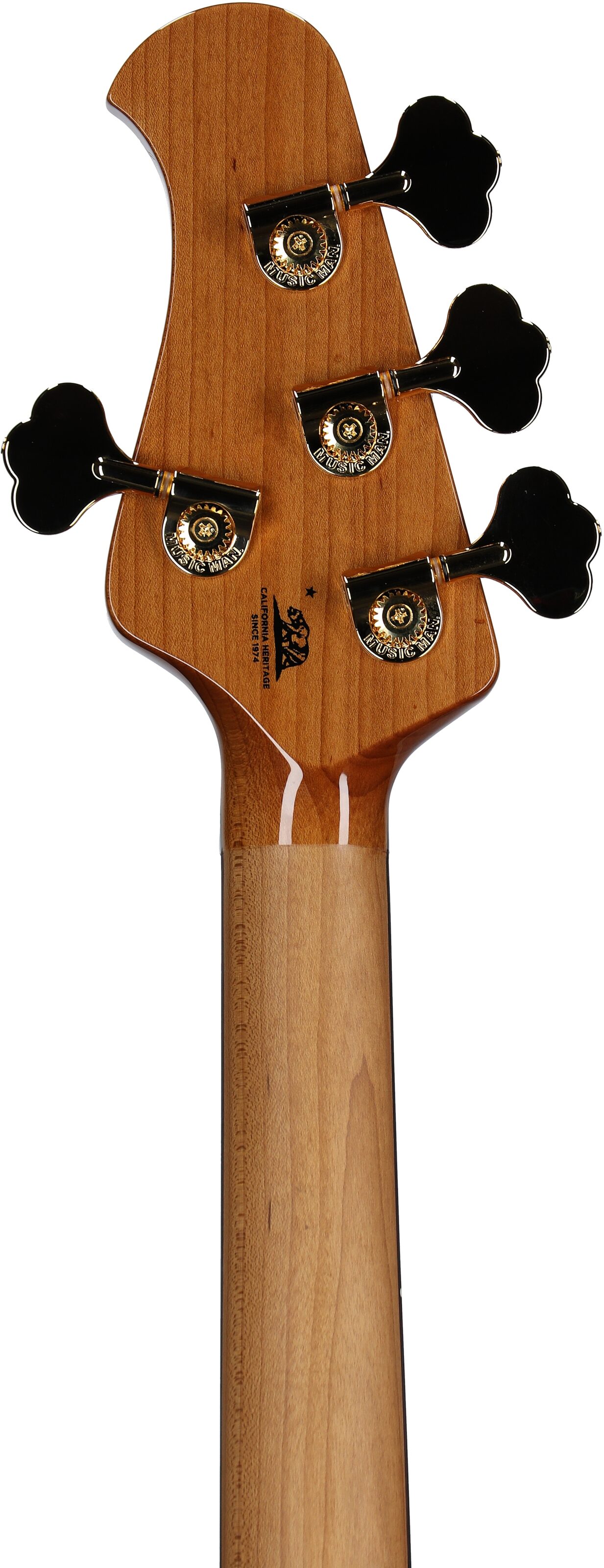 Ernie Ball Music Man StingRay Special Electric Bass (with Mono Case), Ocean Sparkle, Serial Number K06317, Headstock Straight Back