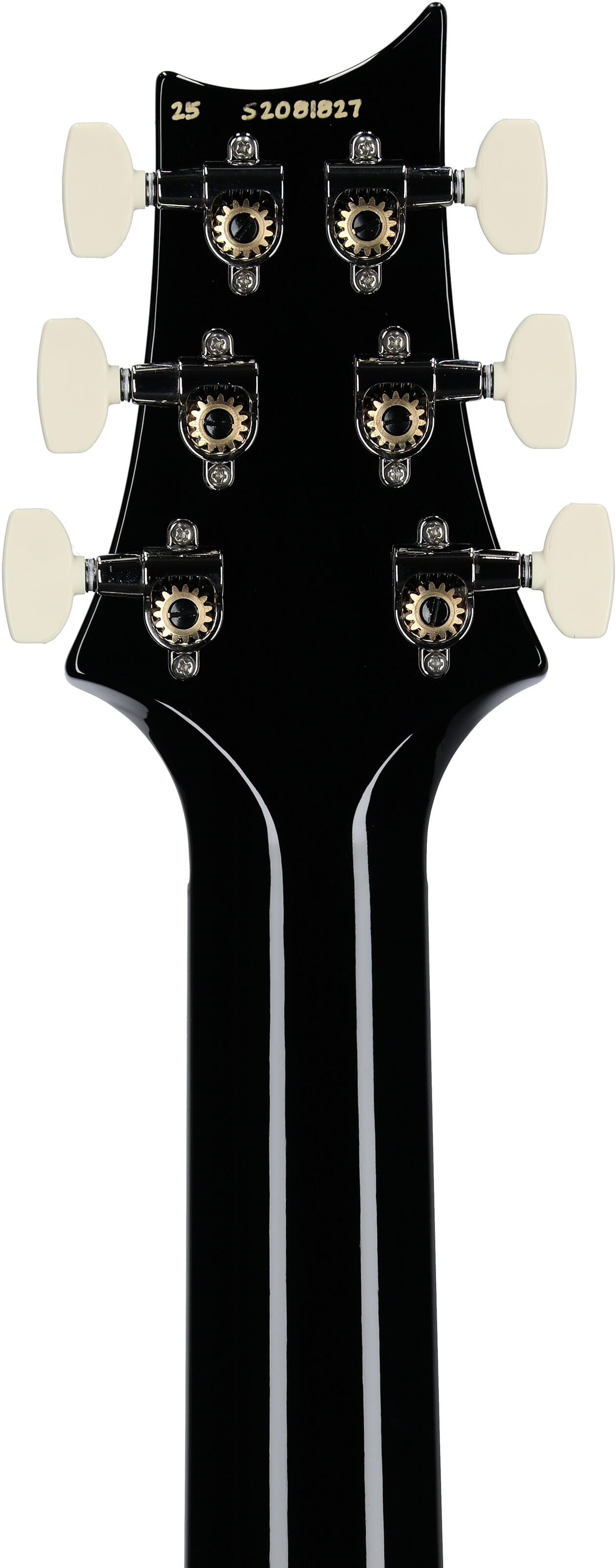 PRS Paul Reed Smith S2 Custom 24 Gloss Pattern Thin Electric Guitar (with Gig Bag), Faded Gray Black Blue Smokeburst, Serial Number S2081827, Headstock Straight Back