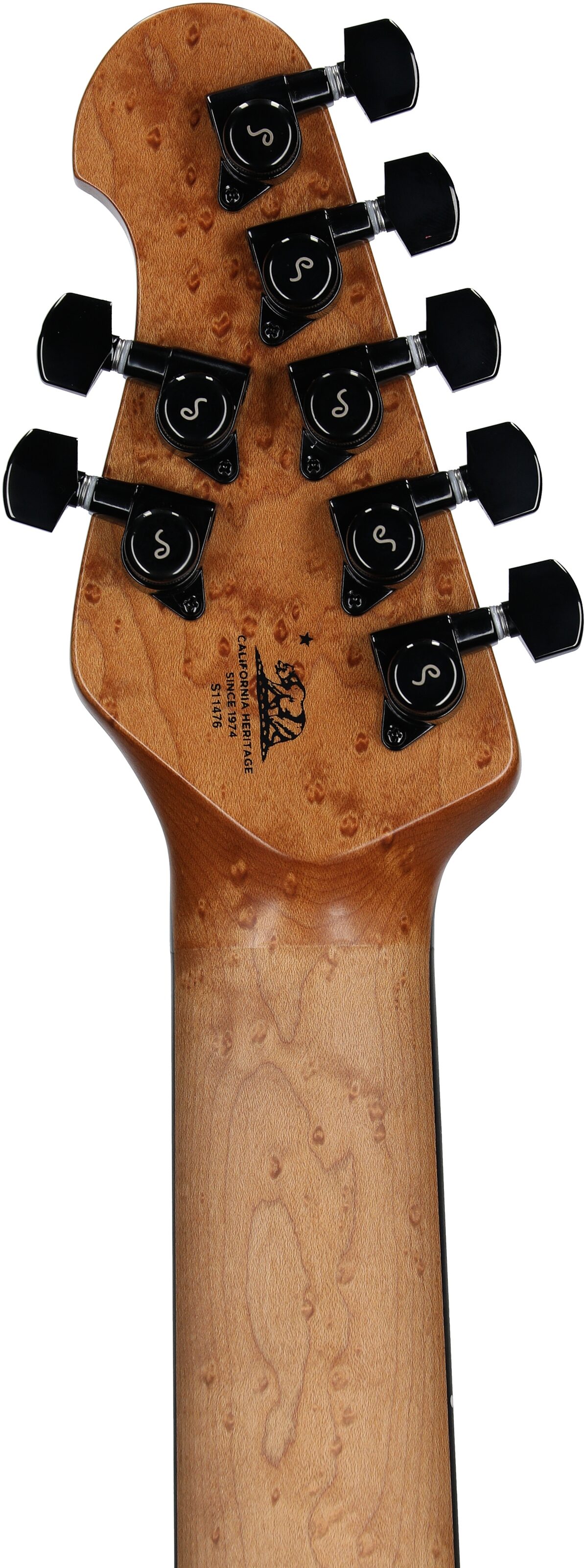 Ernie Ball Music Man Jason Richardson Cutlass HT Electric Guitar, 7-String (with Gig Bag), Kokiri Forest Green, Serial Number S11476, Headstock Straight Back