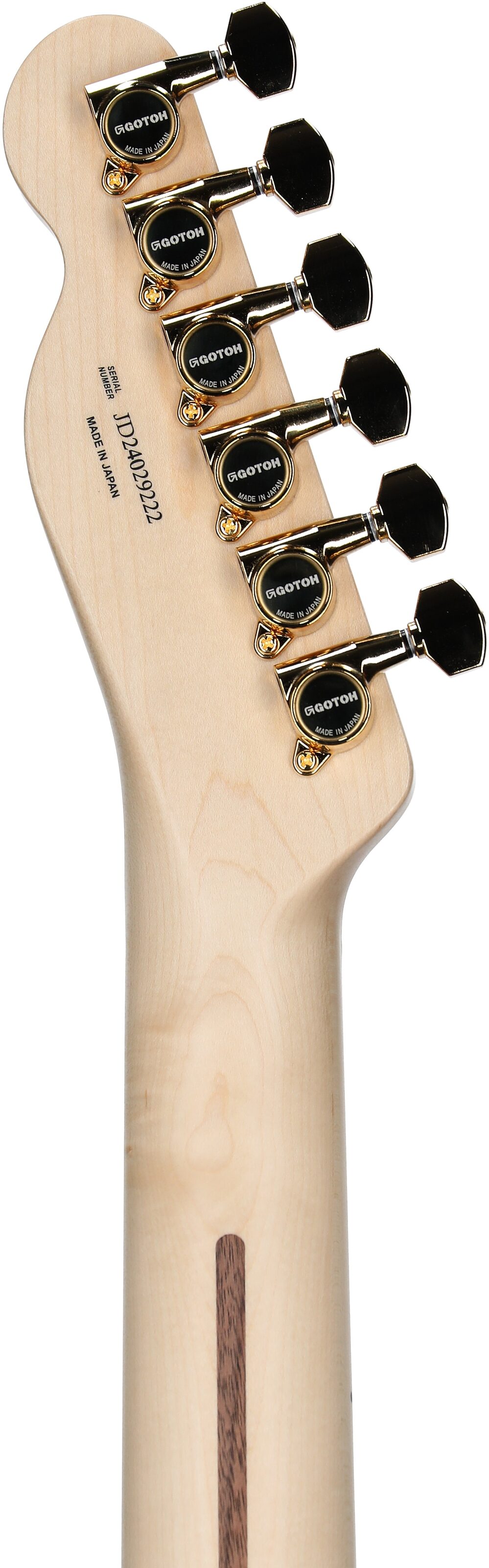 Fender Richie Kotzen Telecaster Electric Guitar (Maple Fingerboard), Brown Sunburst, Serial Number JD24029222, Headstock Straight Back