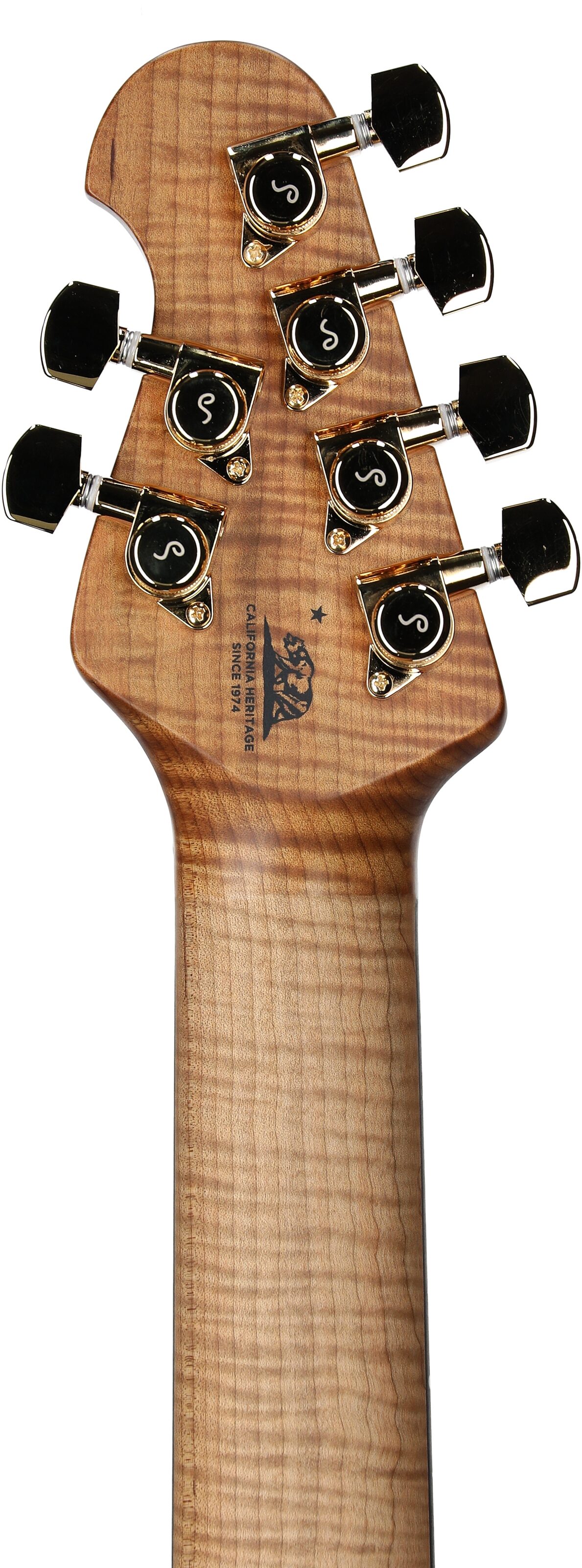 Ernie Ball Music Man JP15 BFR Electric Guitar (with Case), Toxic Sludge, Serial Number G91718, Headstock Straight Back