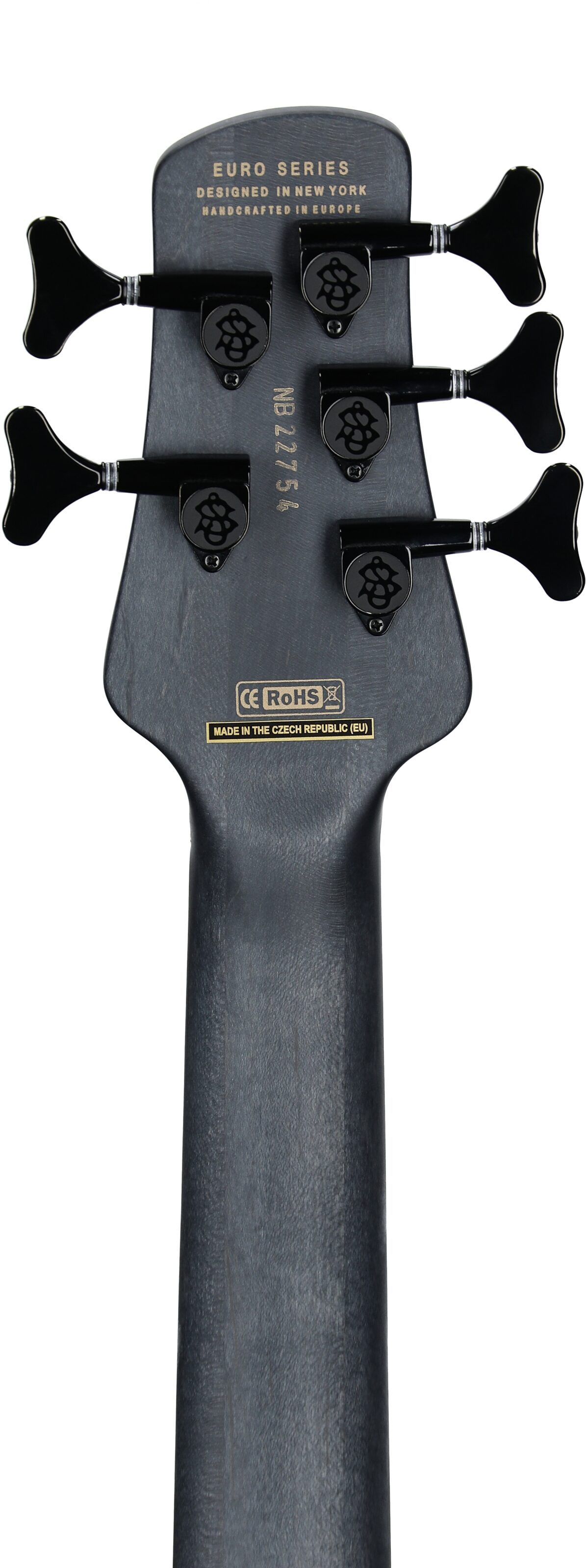 Spector Euro5 LX Electric Bass, 5-String (with Gig Bag), Haunted Moss Matte, Serial Number 21NB22754, Headstock Straight Back