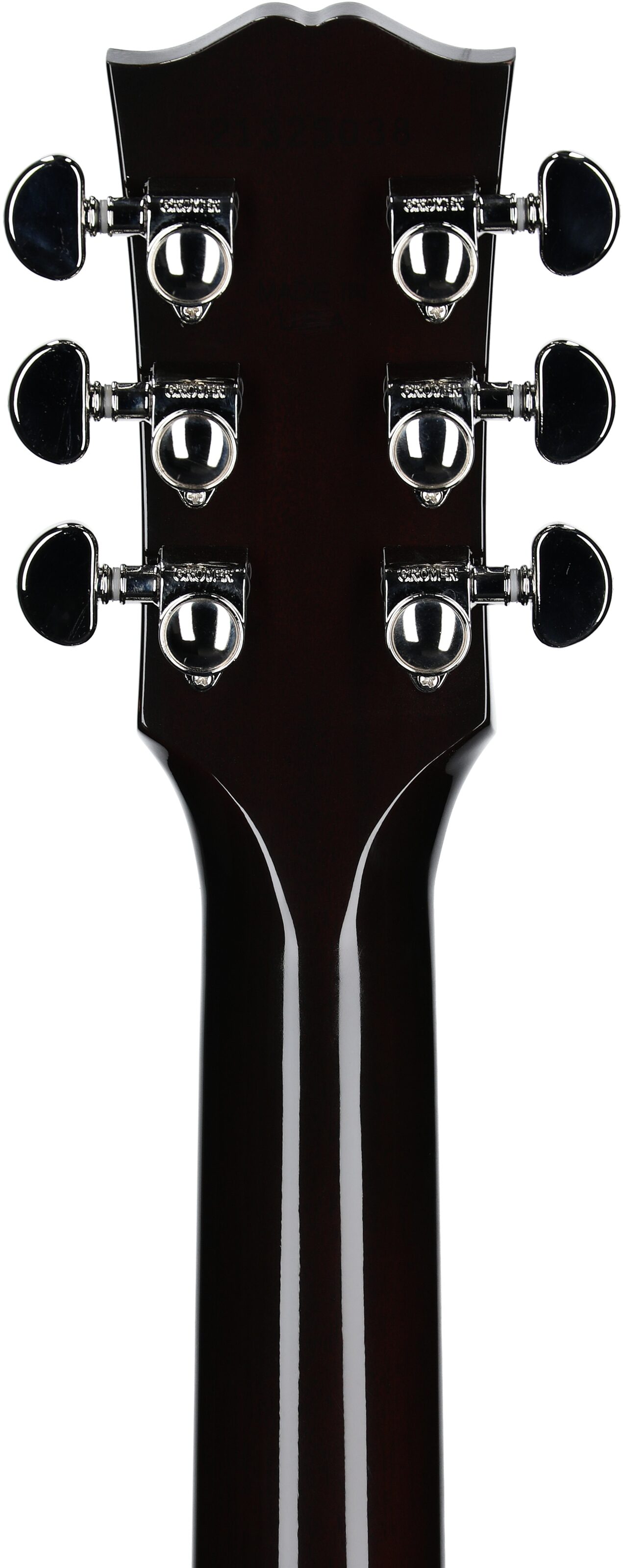 Gibson J-45 Standard Acoustic-Electric Guitar (with Case), Vintage Sunburst, Serial Number 21325038, Headstock Straight Back