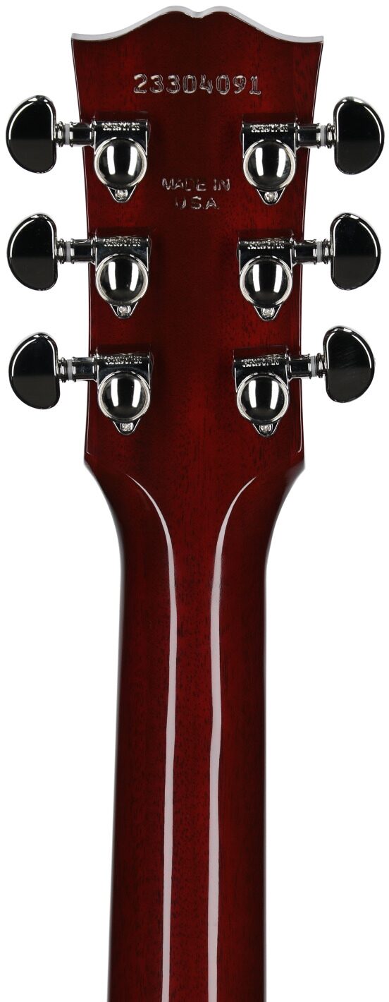 Gibson Limited Edition Hummingbird Standard Acoustic-Electric Guitar (with Case), Wine Red, Serial Number 23304091, Headstock Straight Back