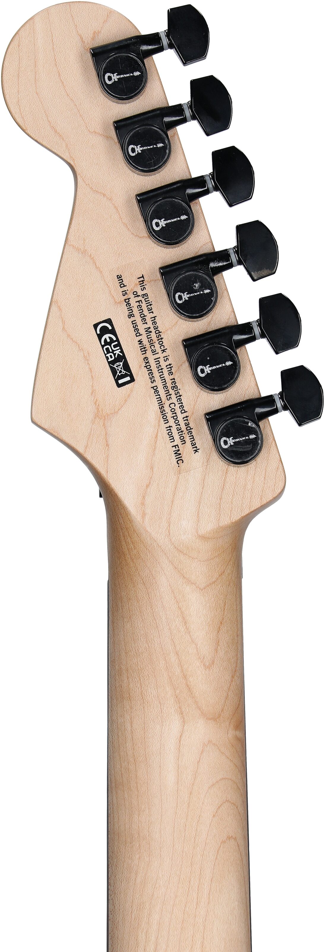Charvel Pro-Mod Relic San Dimas ST1 HH Electric Guitar (with Gig Bag), Pharaoh Gold, Headstock Straight Back