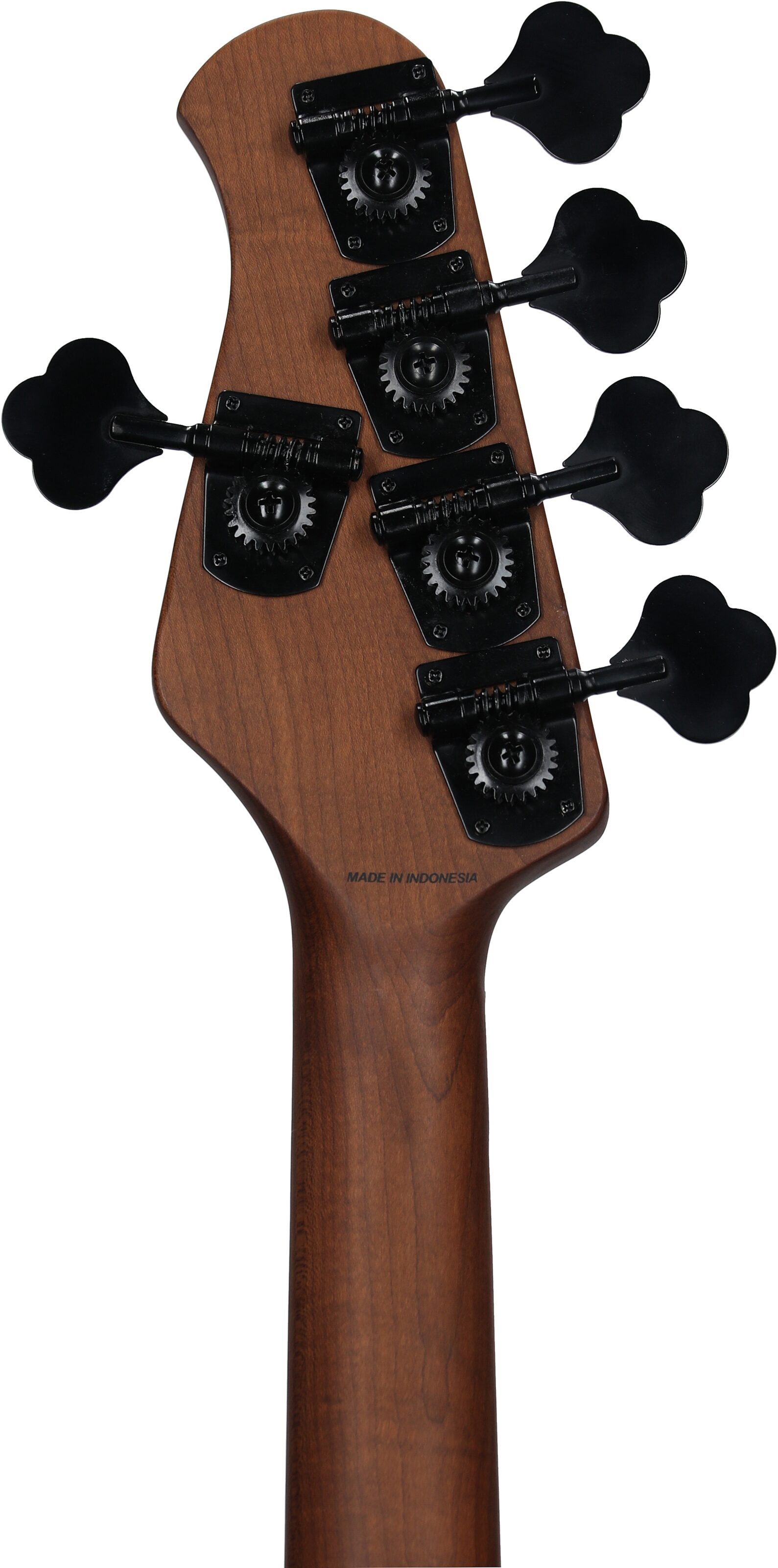 Sterling by Music Man StingRay Ray35HH Electric Bass (with Gig Bag), Amber Poplar, Headstock Straight Back