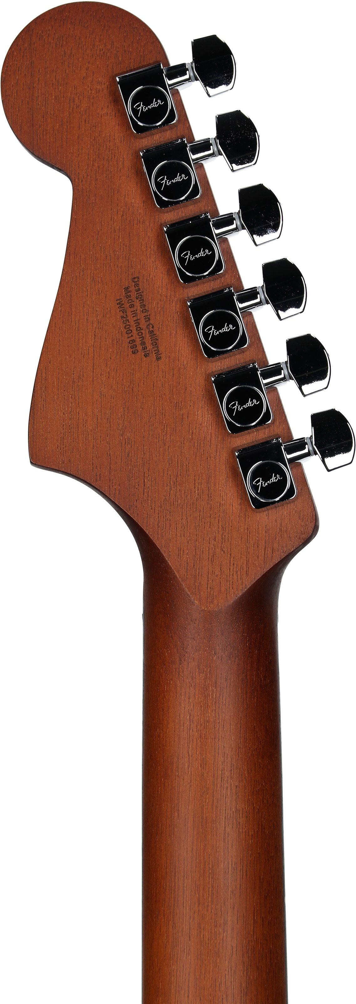 Fender Acoustasonic Standard Jazzmaster Acoustic-Electric Guitar, Aged Natural, Headstock Straight Back