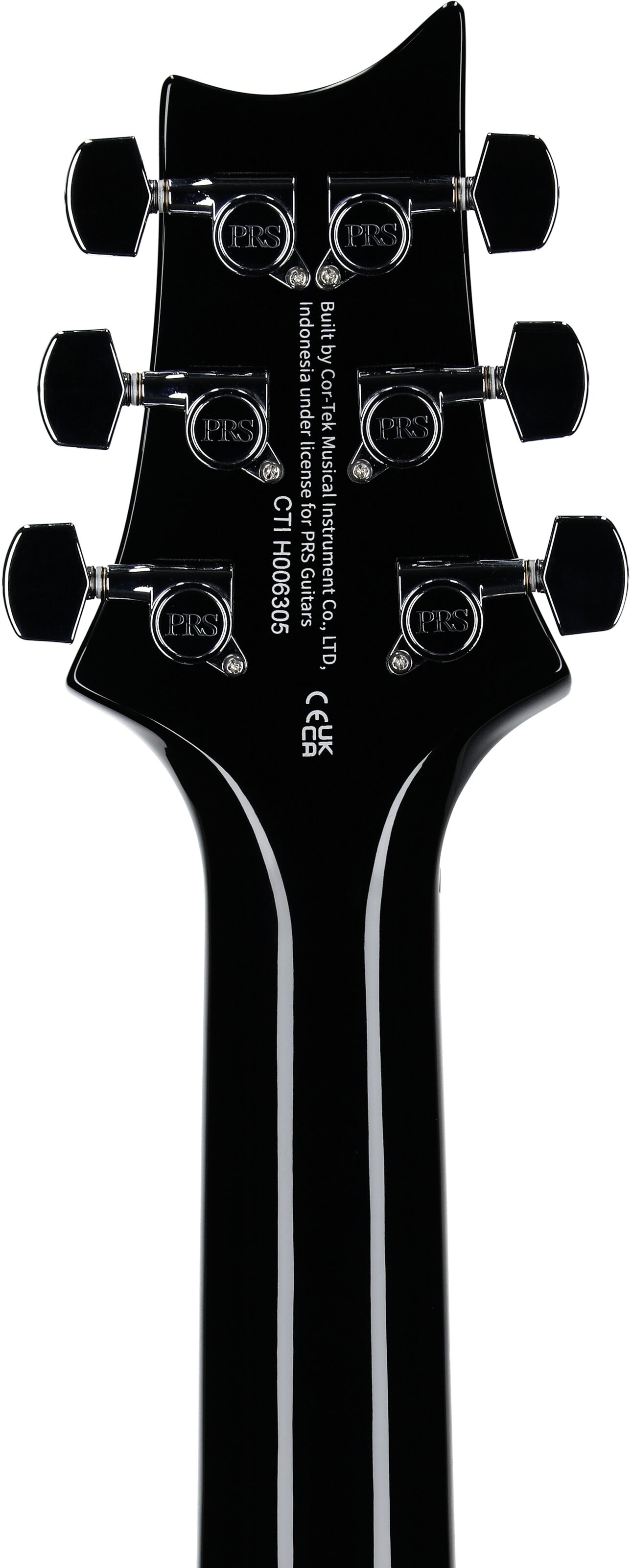 PRS Paul Reed Smith SE Special Semi-Hollow Electric Guitar (with Gig Bag), Charcoal Burst, Headstock Straight Back