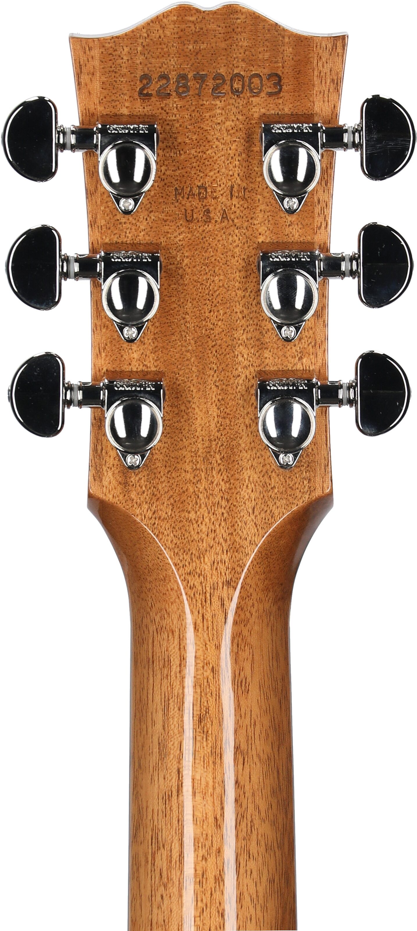 Gibson Hummingbird Studio Acoustic-Electric Guitar (with Case), Rosewood Burst, Headstock Straight Back