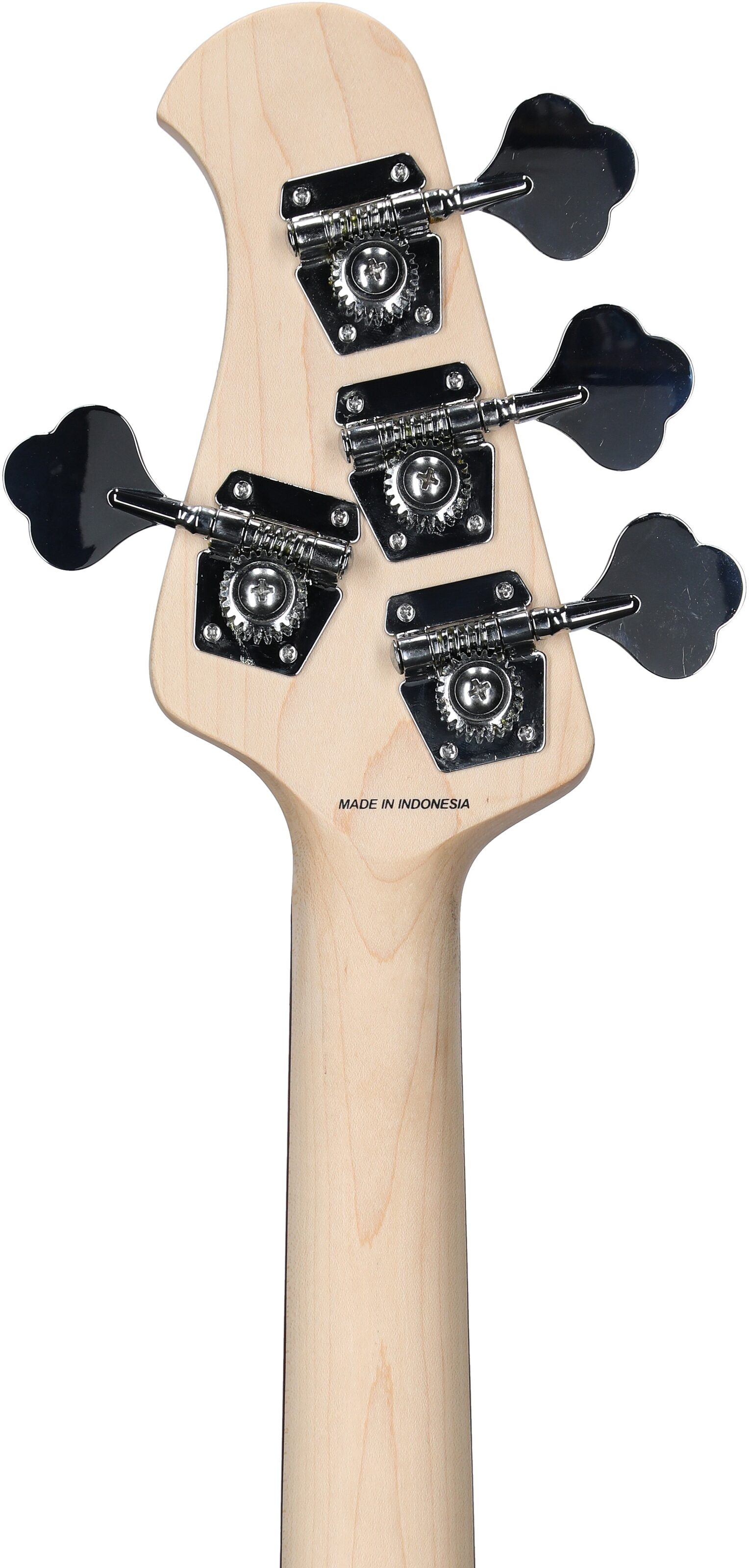 Sterling by Music Man StingRay Electric Bass, Transparent Blue Satin, Scratch and Dent, Headstock Straight Back
